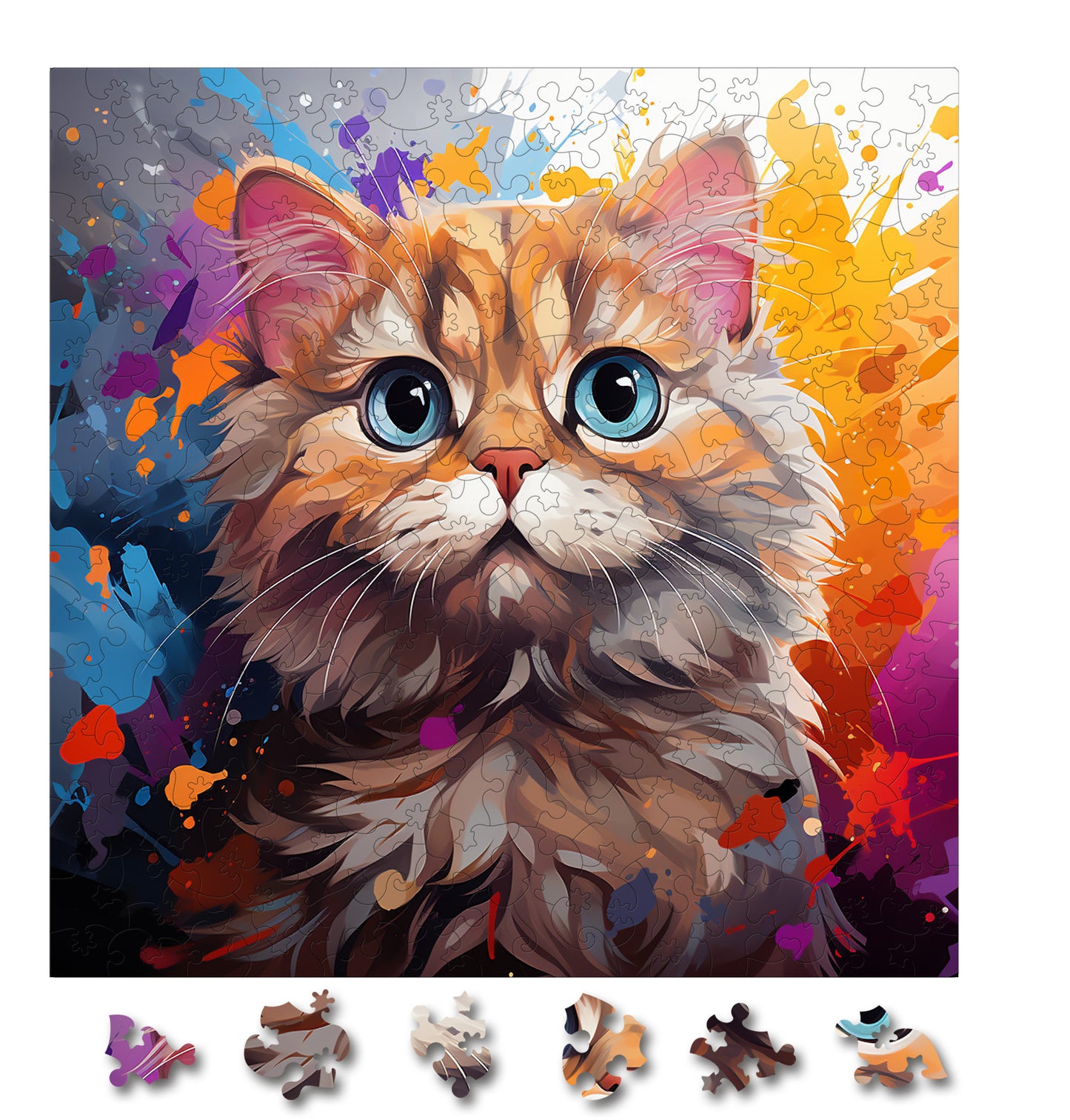 Puzzle cu Pisici - Scottish Fold 1 - 200 piese - 30 x 30 cm
