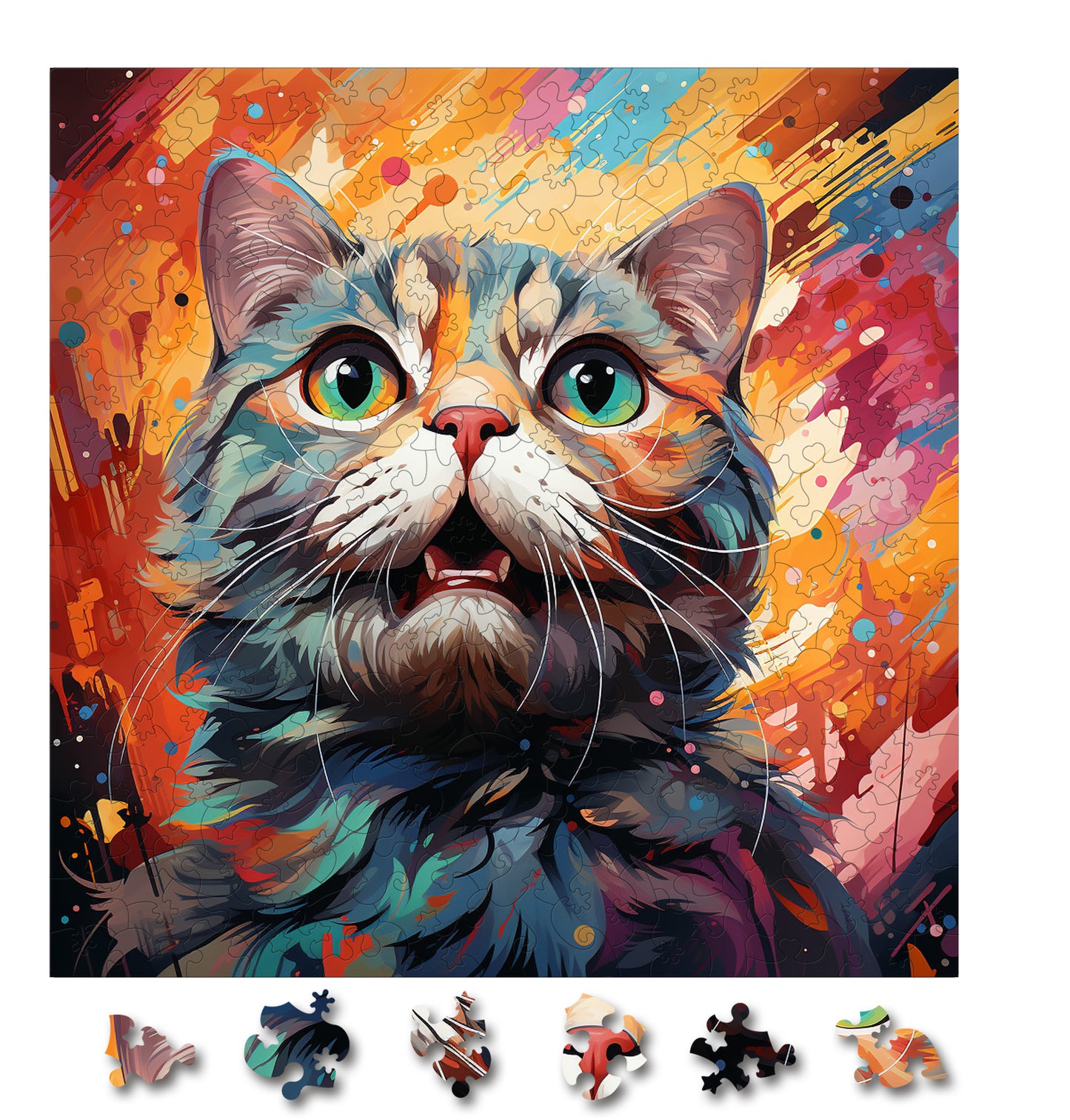 Puzzle cu Pisici - Scottish Fold 2 - 200 piese - 30 x 30 cm