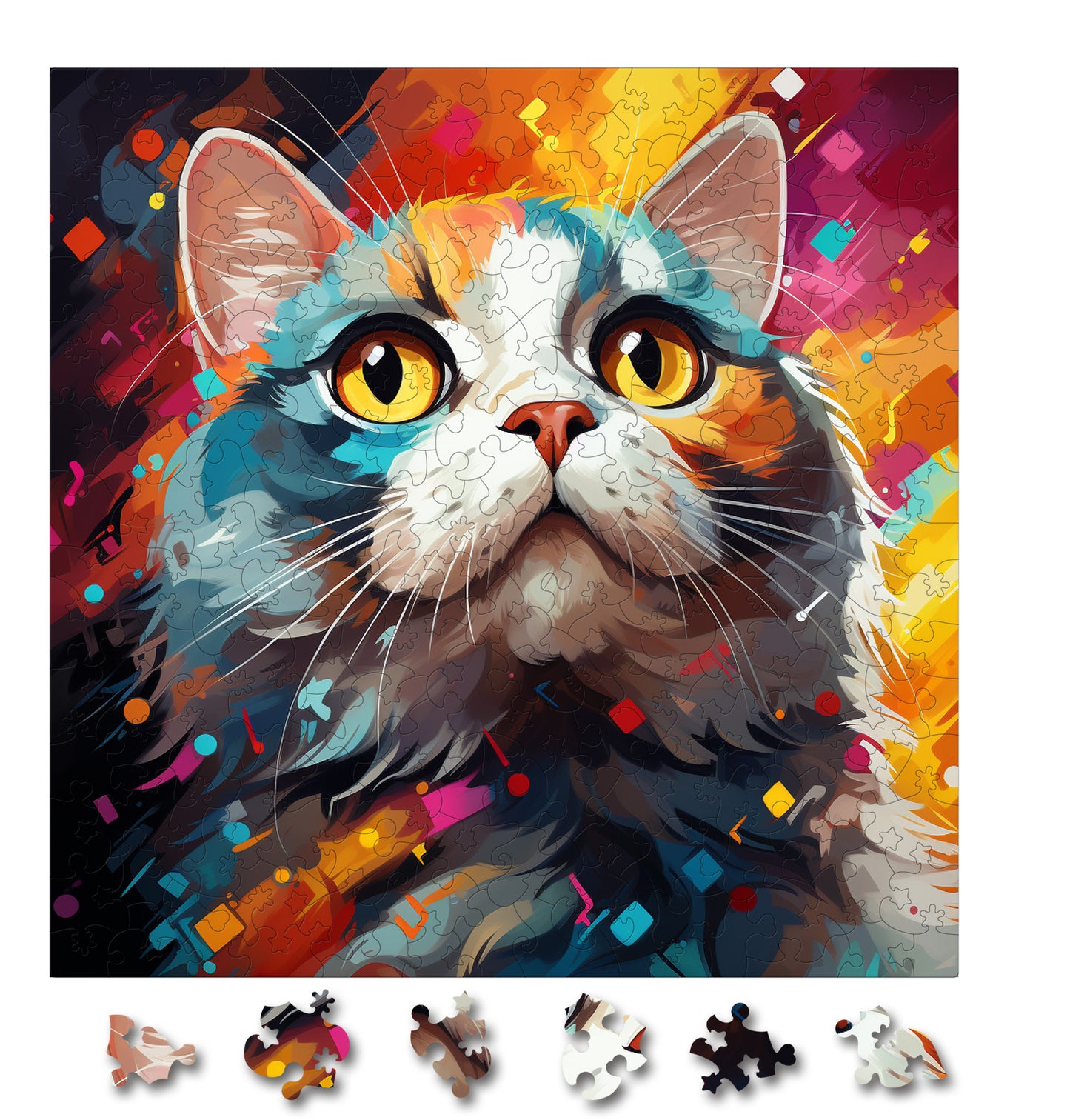 Puzzle cu Pisici - Scottish Fold 4 - 200 piese - 30 x 30 cm
