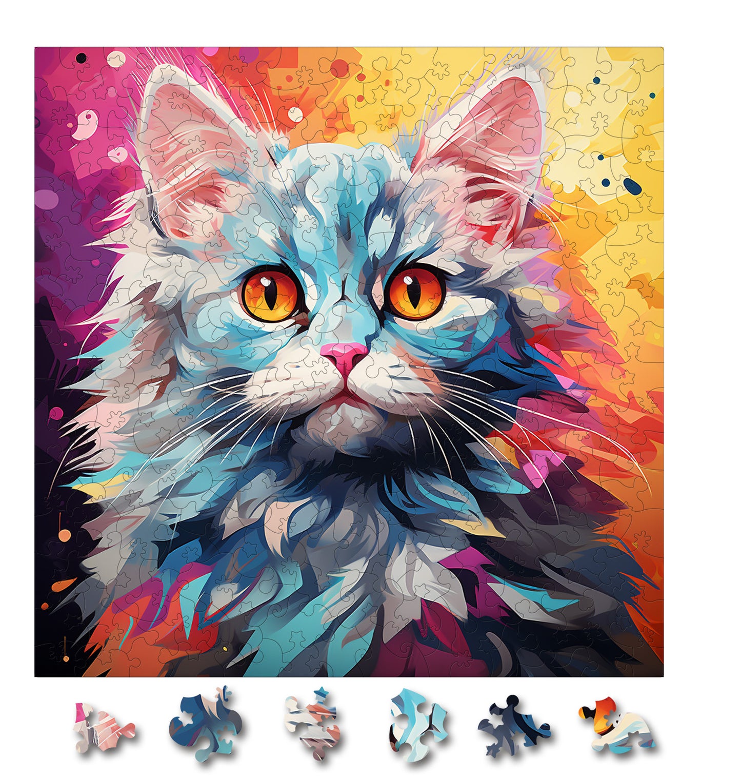 Puzzle cu Pisici - Selkirk Rex 1 - 200 piese - 30 x 30 cm