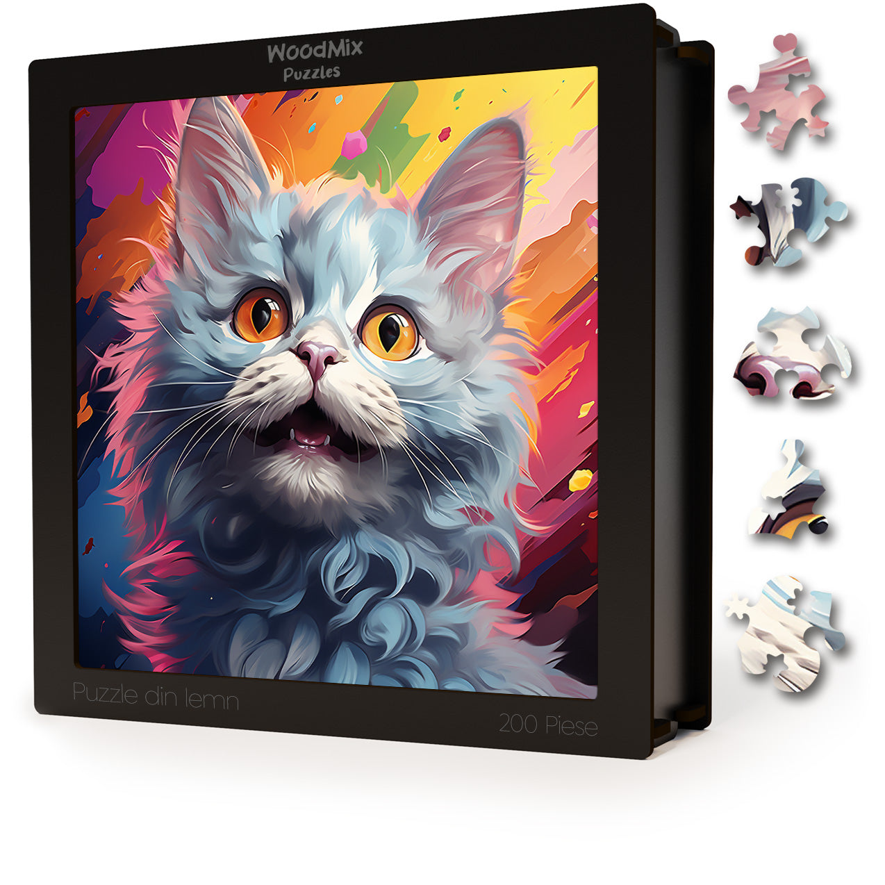 Puzzle cu Pisici - Selkirk Rex 3 - 200 piese - 30 x 30 cm