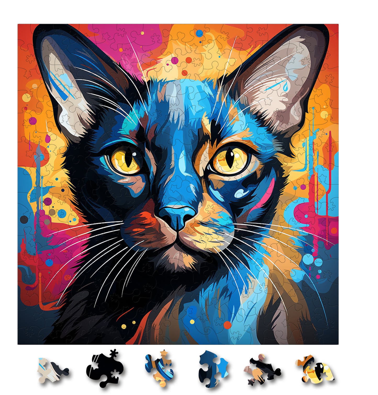 Puzzle cu Pisici - Siamese 1 - 200 piese - 30 x 30 cm