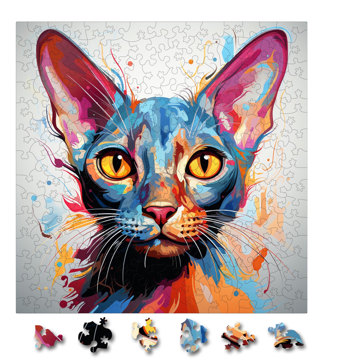Puzzle cu Pisici - Siamese 3 - 200 piese - 30 x 30 cm