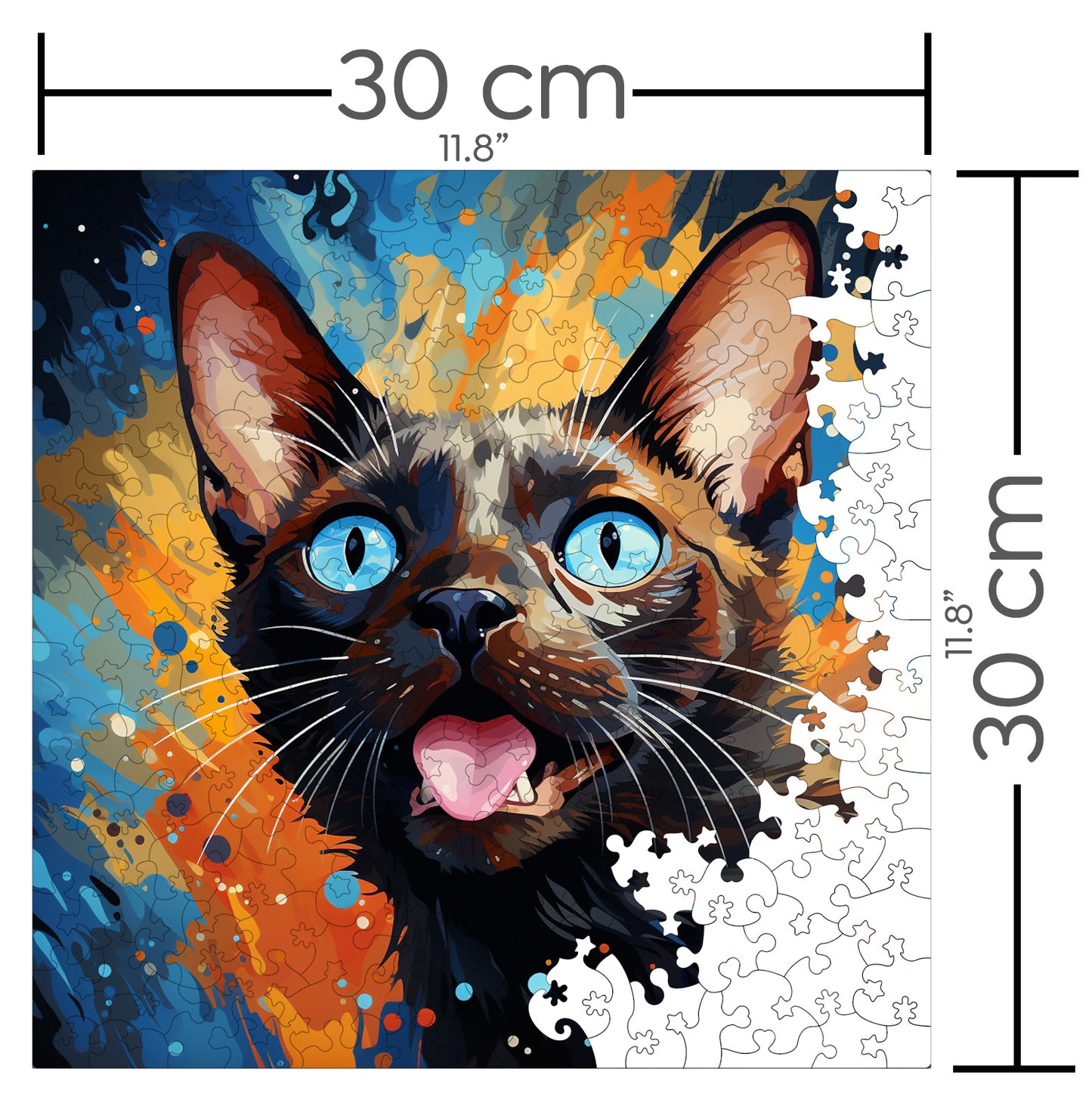 Puzzle cu Pisici - Siamese 4 - 200 piese - 30 x 30 cm