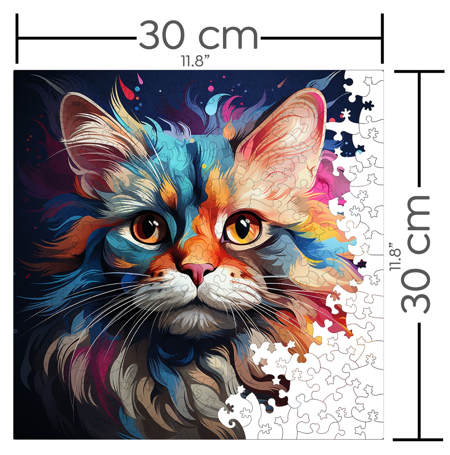 Puzzle cu Pisici - Siberian 1 - 200 piese - 30 x 30 cm