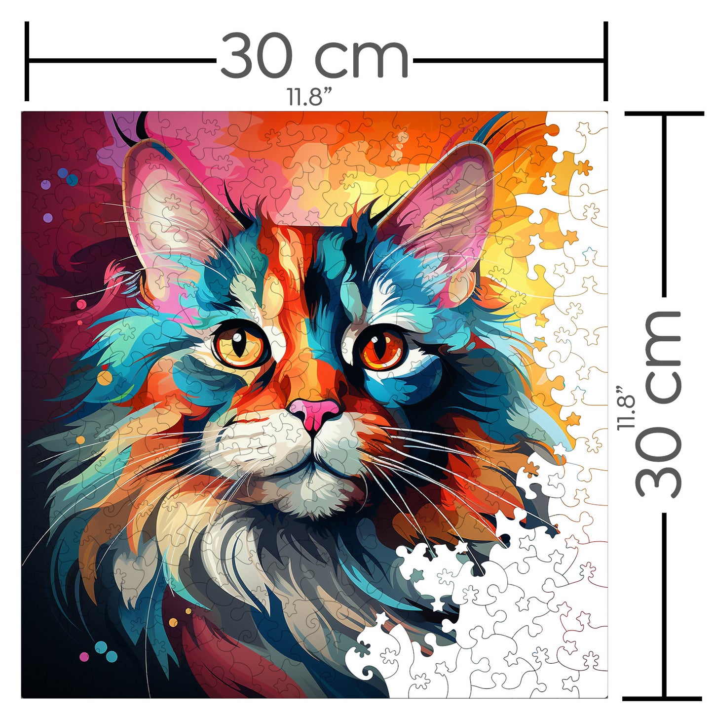 Puzzle cu Pisici - Siberian 2 - 200 piese - 30 x 30 cm