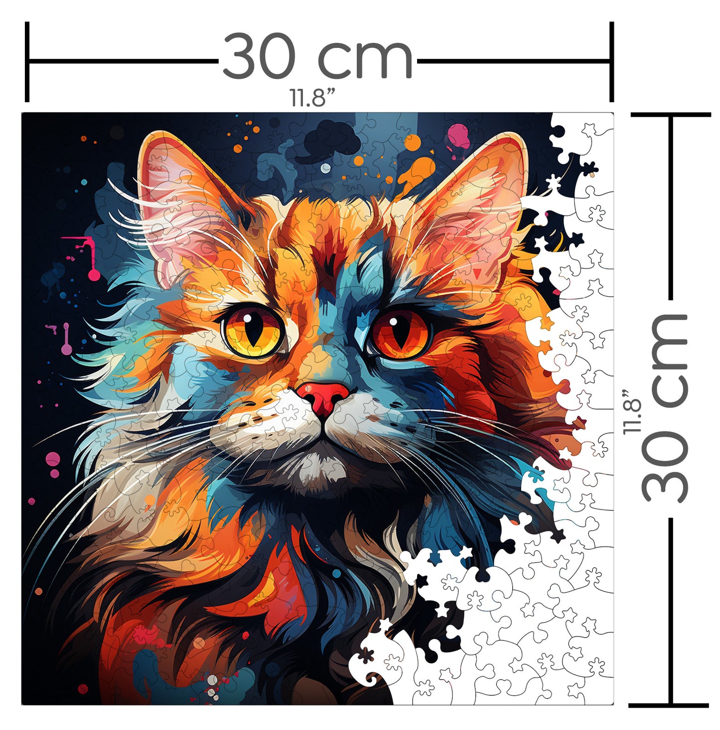 Puzzle cu Pisici - Siberian 3 - 200 piese - 30 x 30 cm