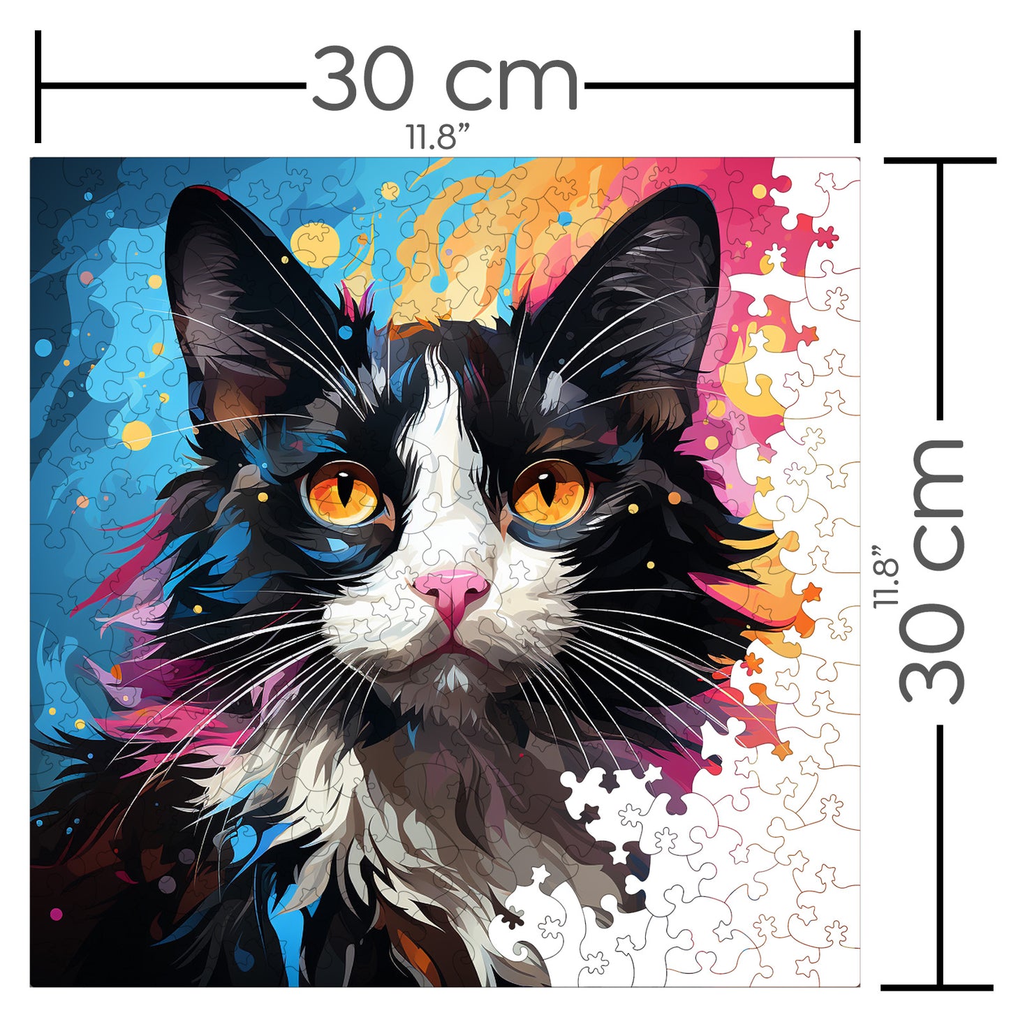 Puzzle cu Pisici - Snowshoe 1 - 200 piese - 30 x 30 cm