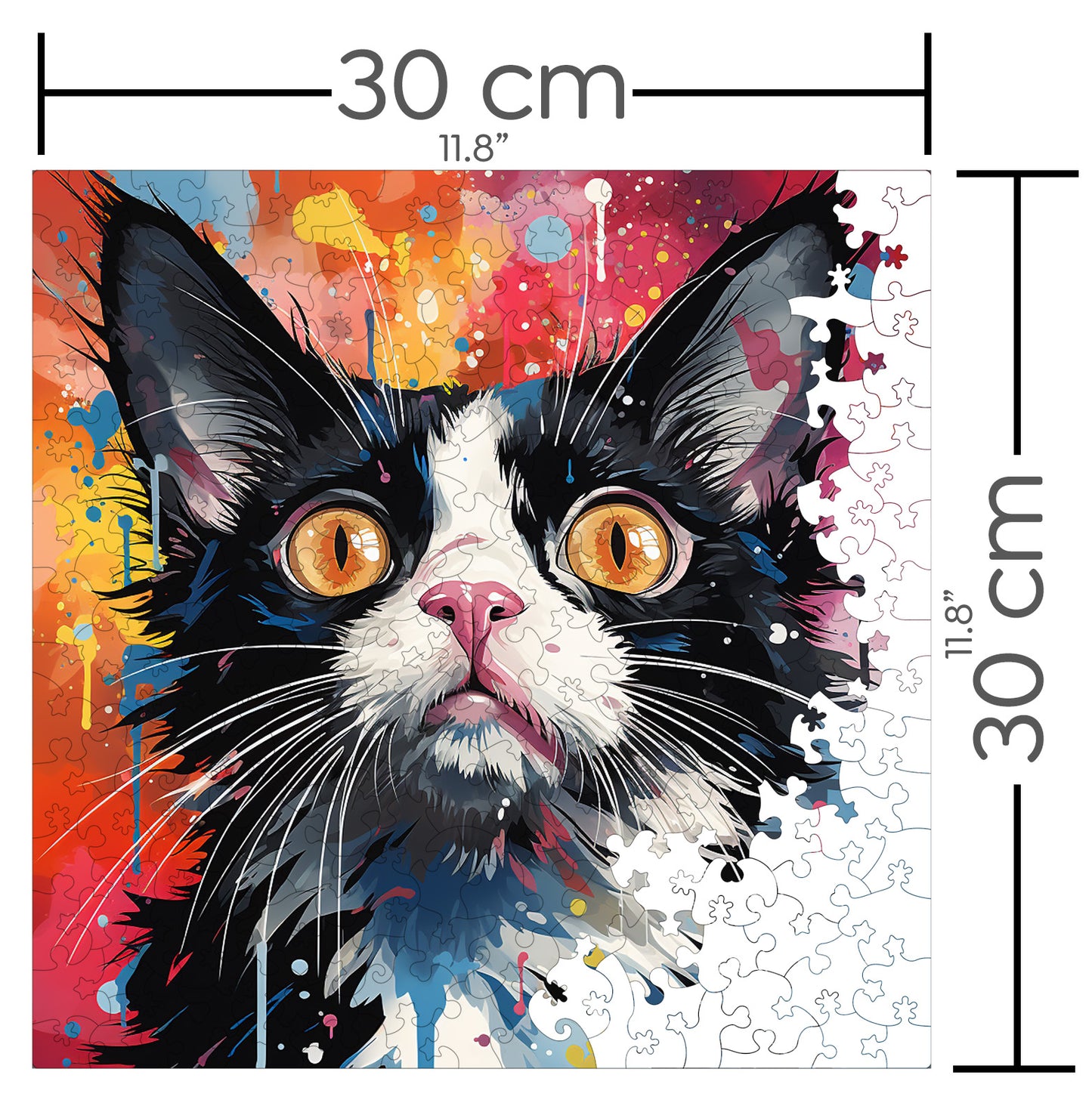 Puzzle cu Pisici - Snowshoe 2 - 200 piese - 30 x 30 cm