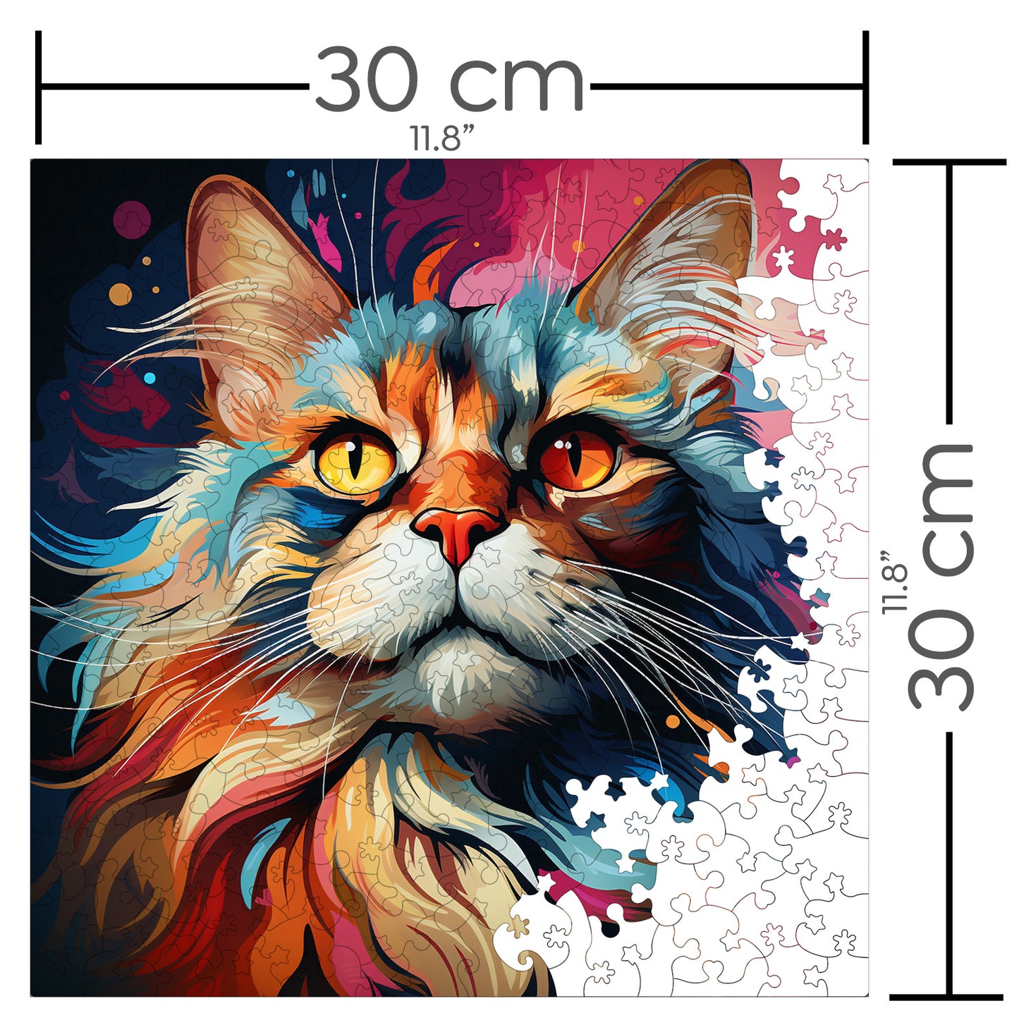 Puzzle cu Pisici - Somali 1 - 200 piese - 30 x 30 cm