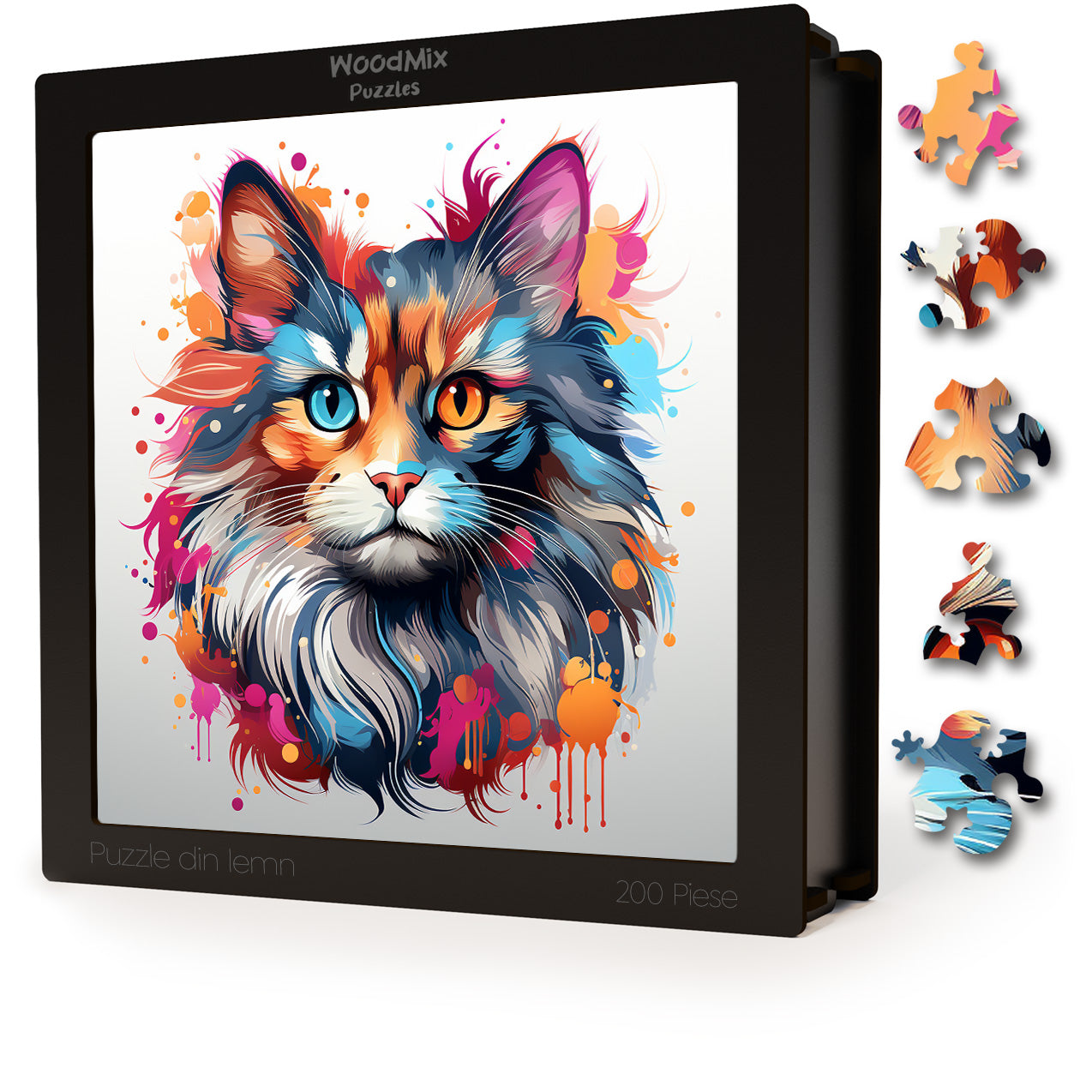 Puzzle cu Pisici - Somali 4 - 200 piese - 30 x 30 cm