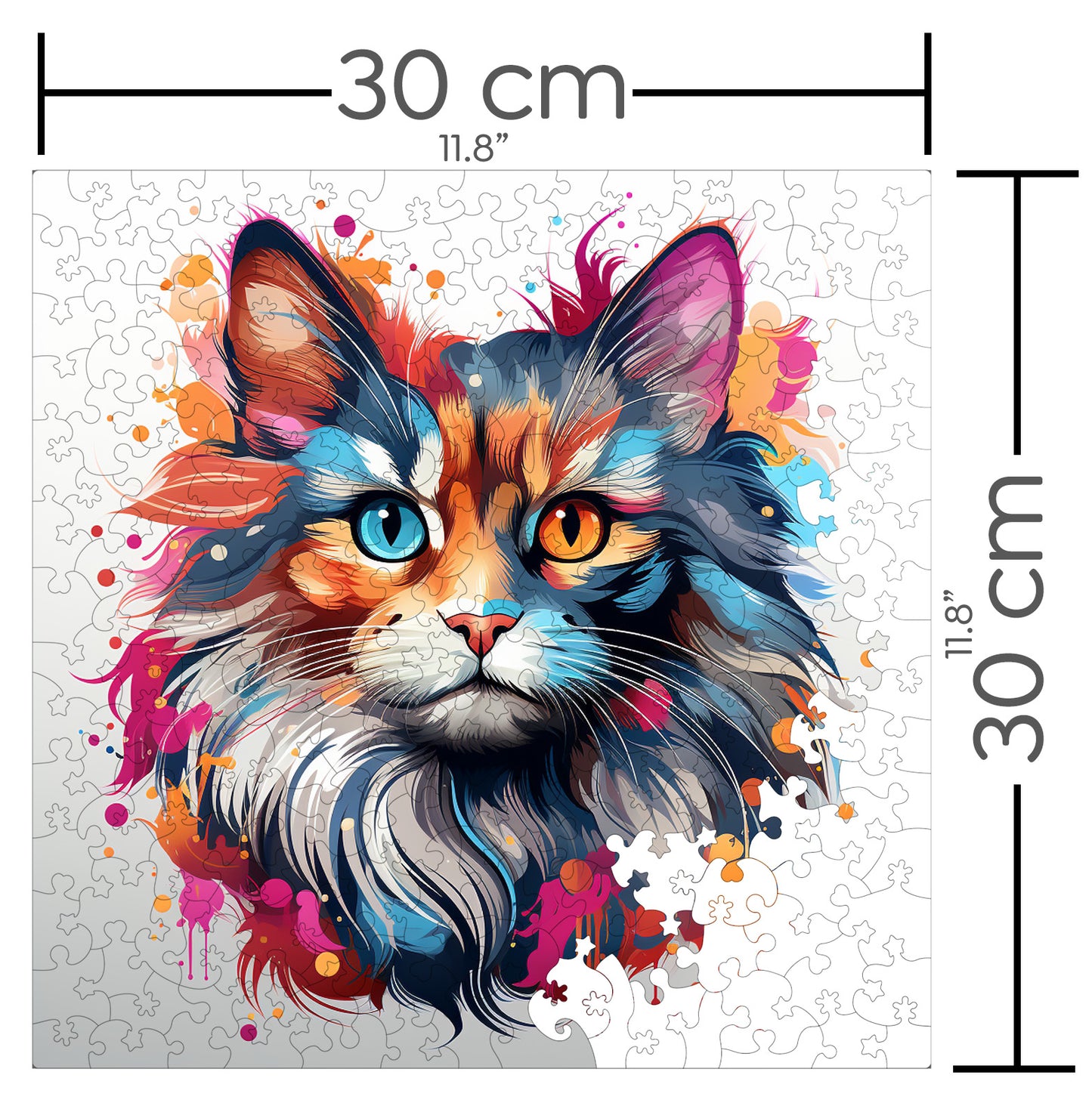 Puzzle cu Pisici - Somali 4 - 200 piese - 30 x 30 cm