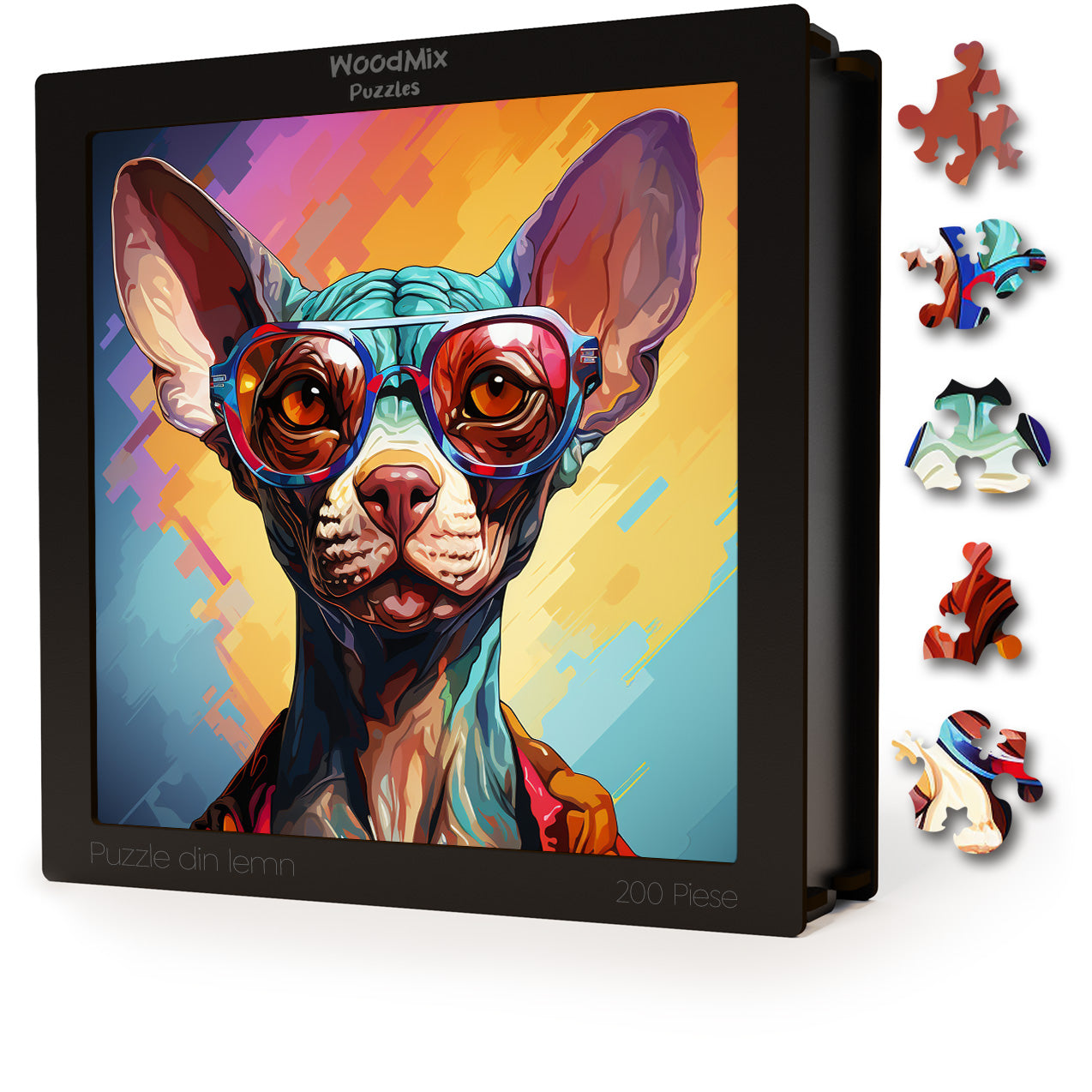 Puzzle cu Pisici - Sphynx 3 - 200 piese - 30 x 30 cm