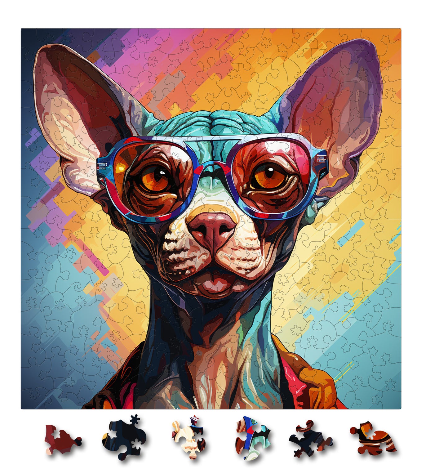 Puzzle cu Pisici - Sphynx 3 - 200 piese - 30 x 30 cm