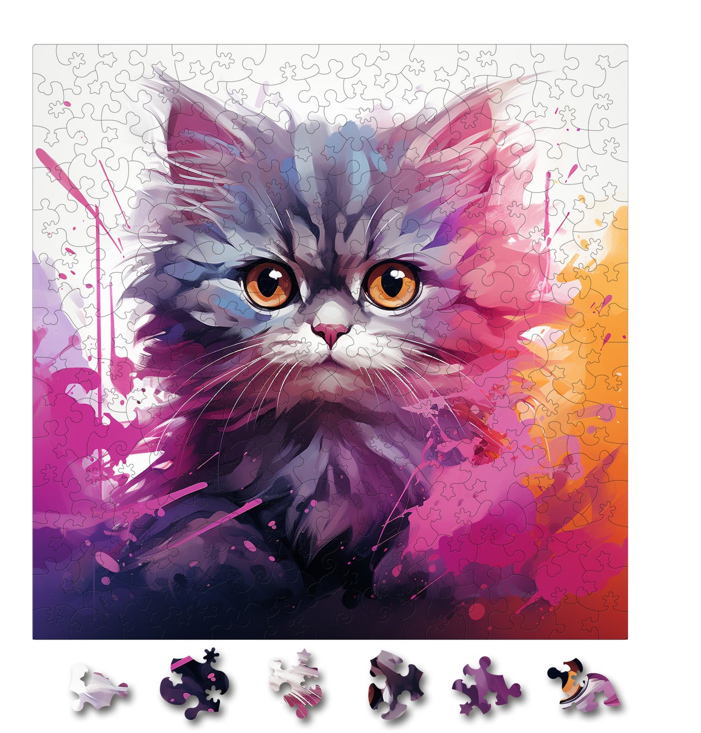 Puzzle cu Pisici - Thai Lilac 1 - 200 piese - 30 x 30 cm
