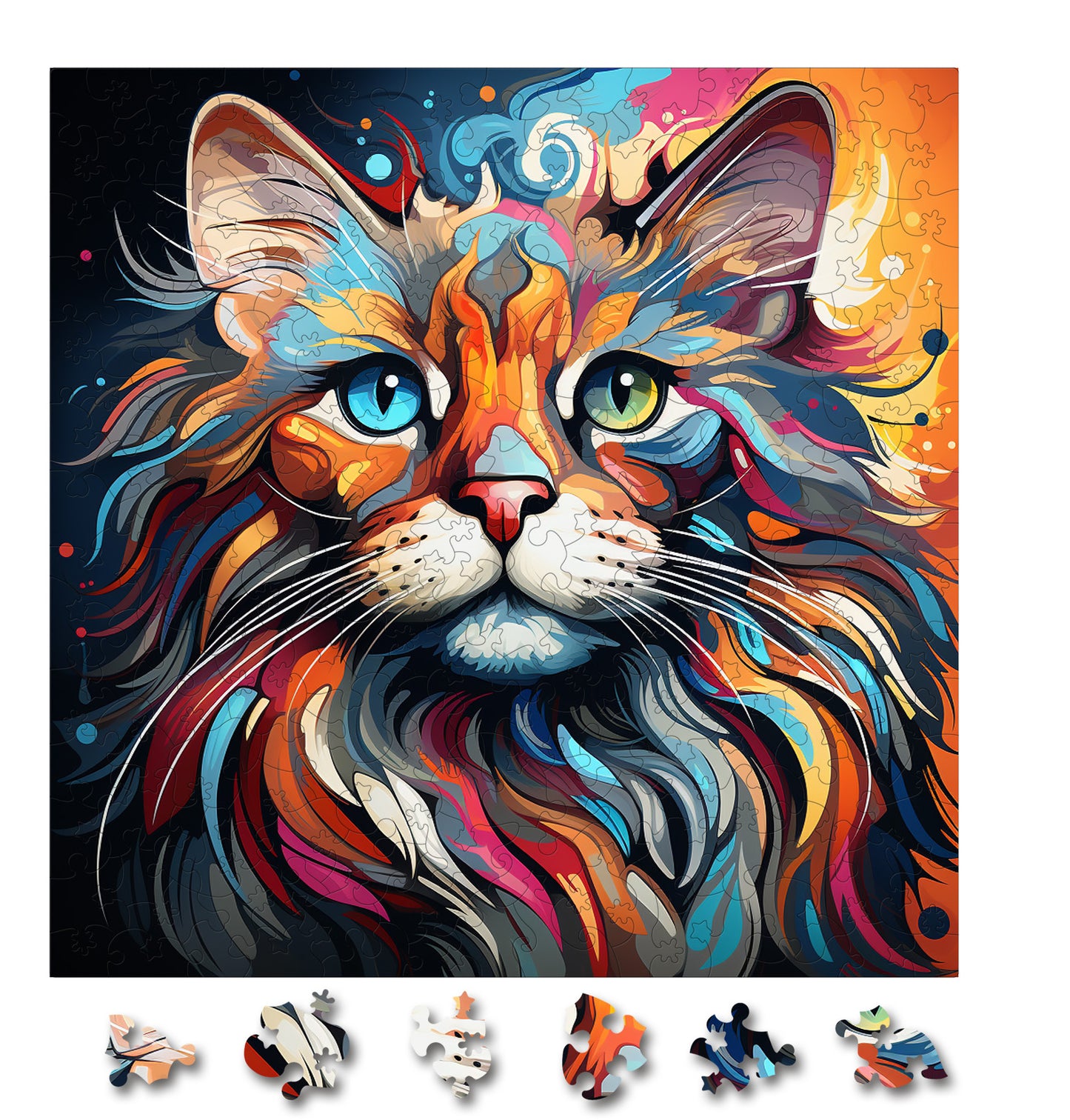 Puzzle cu Pisici - Thai 2 - 200 piese - 30 x 30 cm