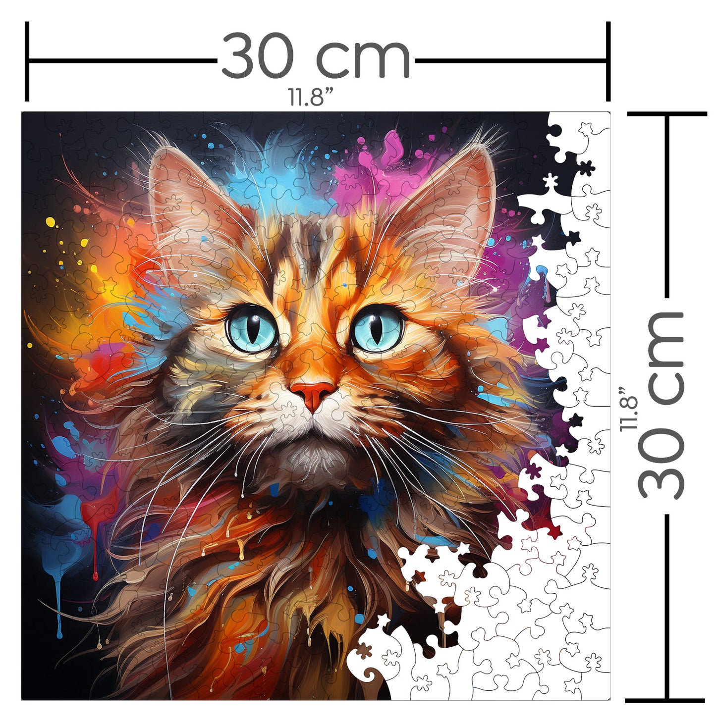 Puzzle cu Pisici - Thai 4 - 200 piese - 30 x 30 cm