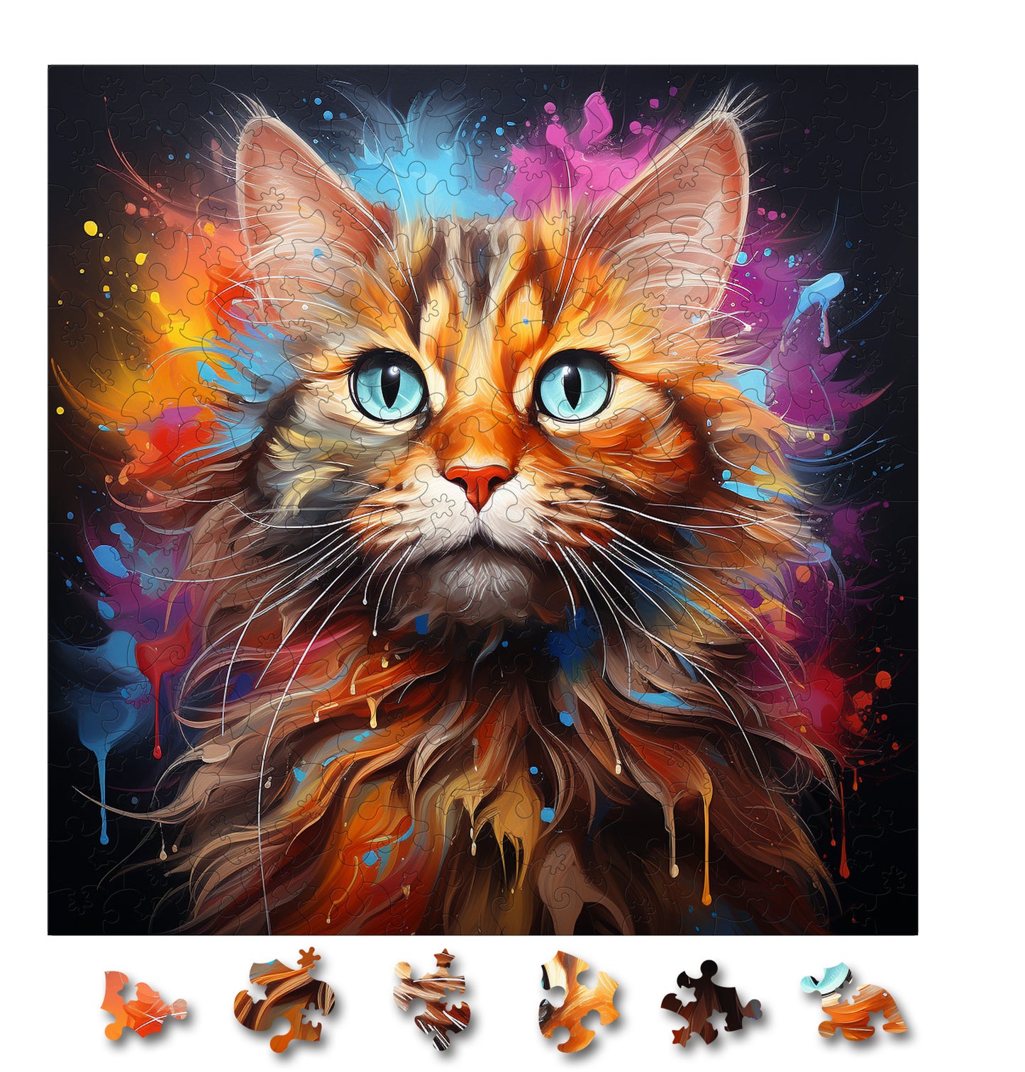 Puzzle cu Pisici - Thai 4 - 200 piese - 30 x 30 cm