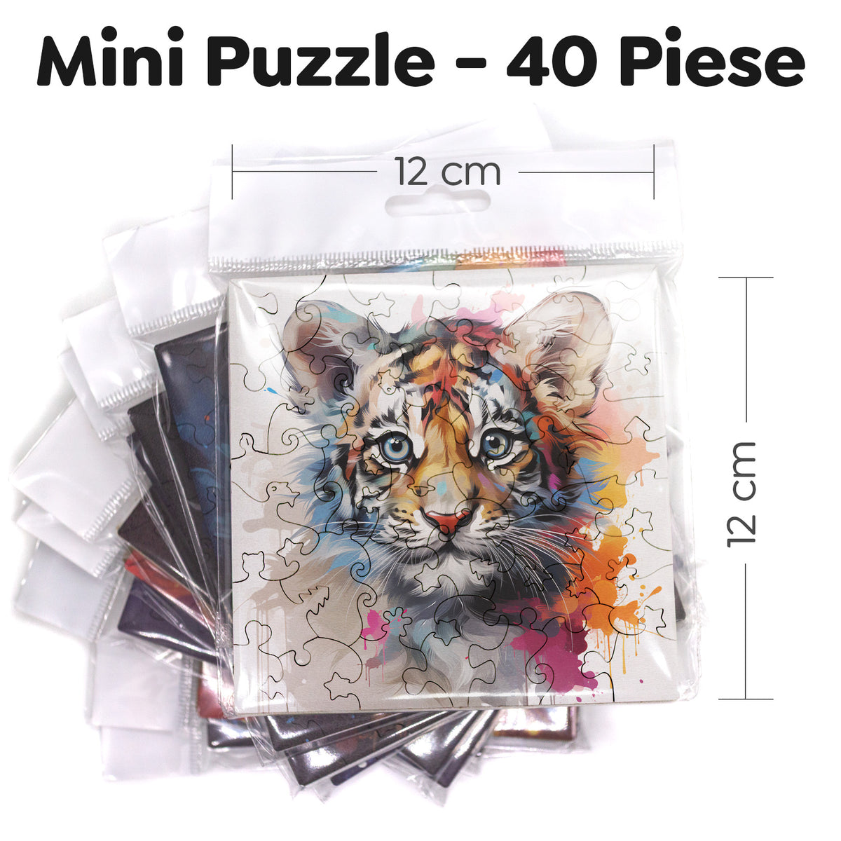 Puzzle cu Animale - Baby Tiger 2