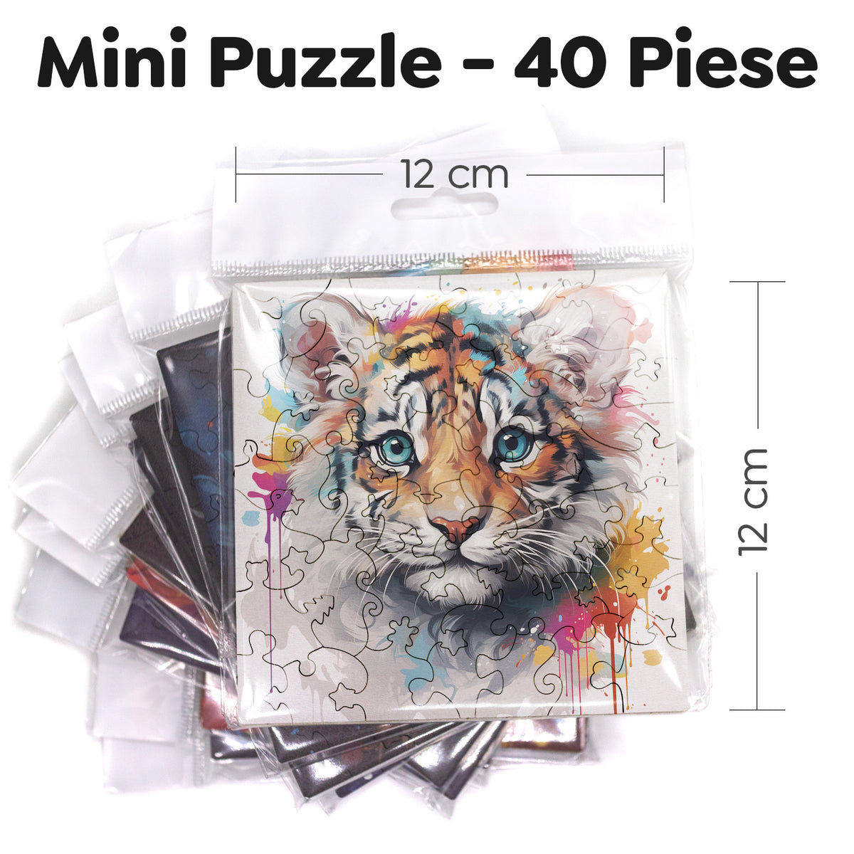 Puzzle cu Animale - Baby Tiger 5