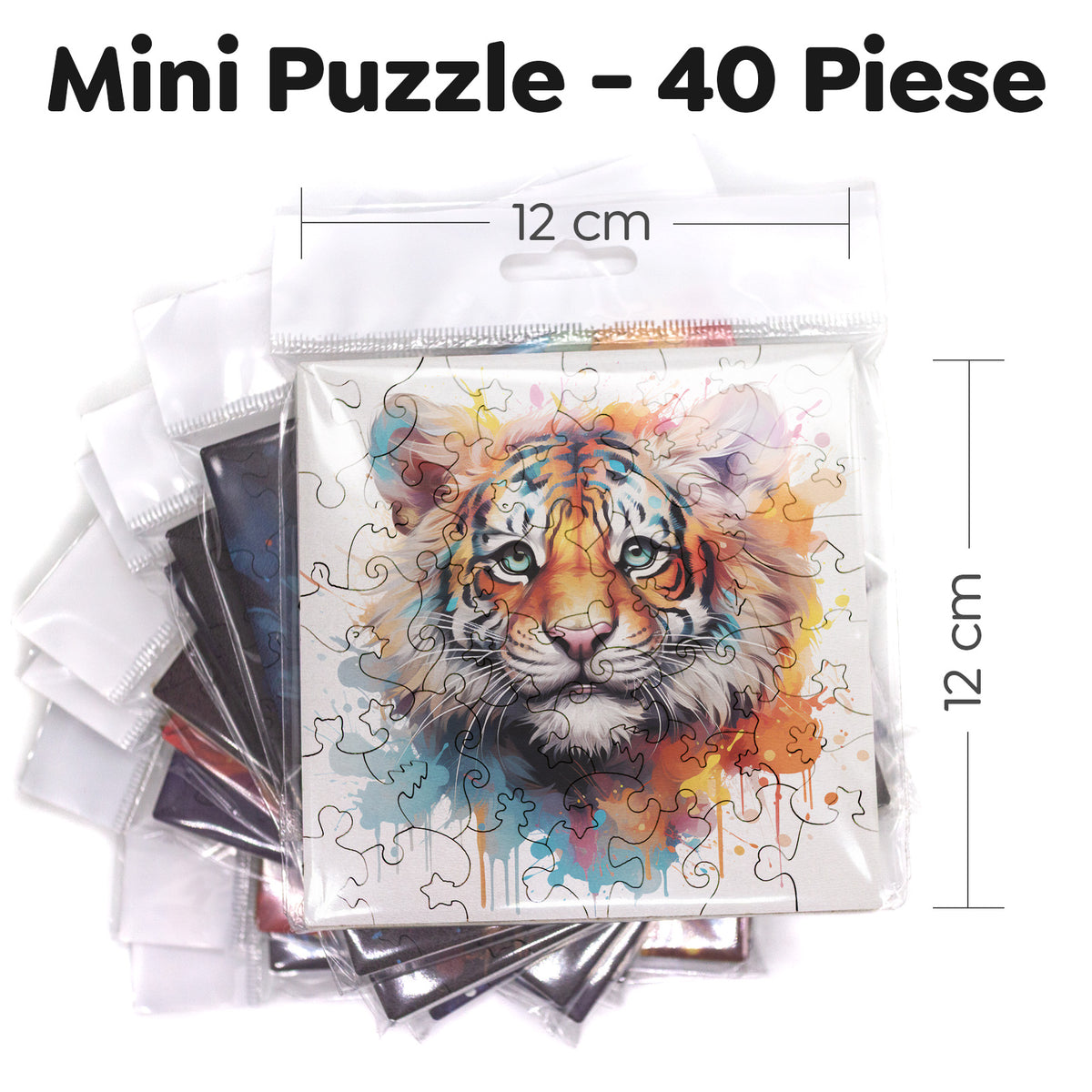 Puzzle cu Animale - Baby Tiger 6