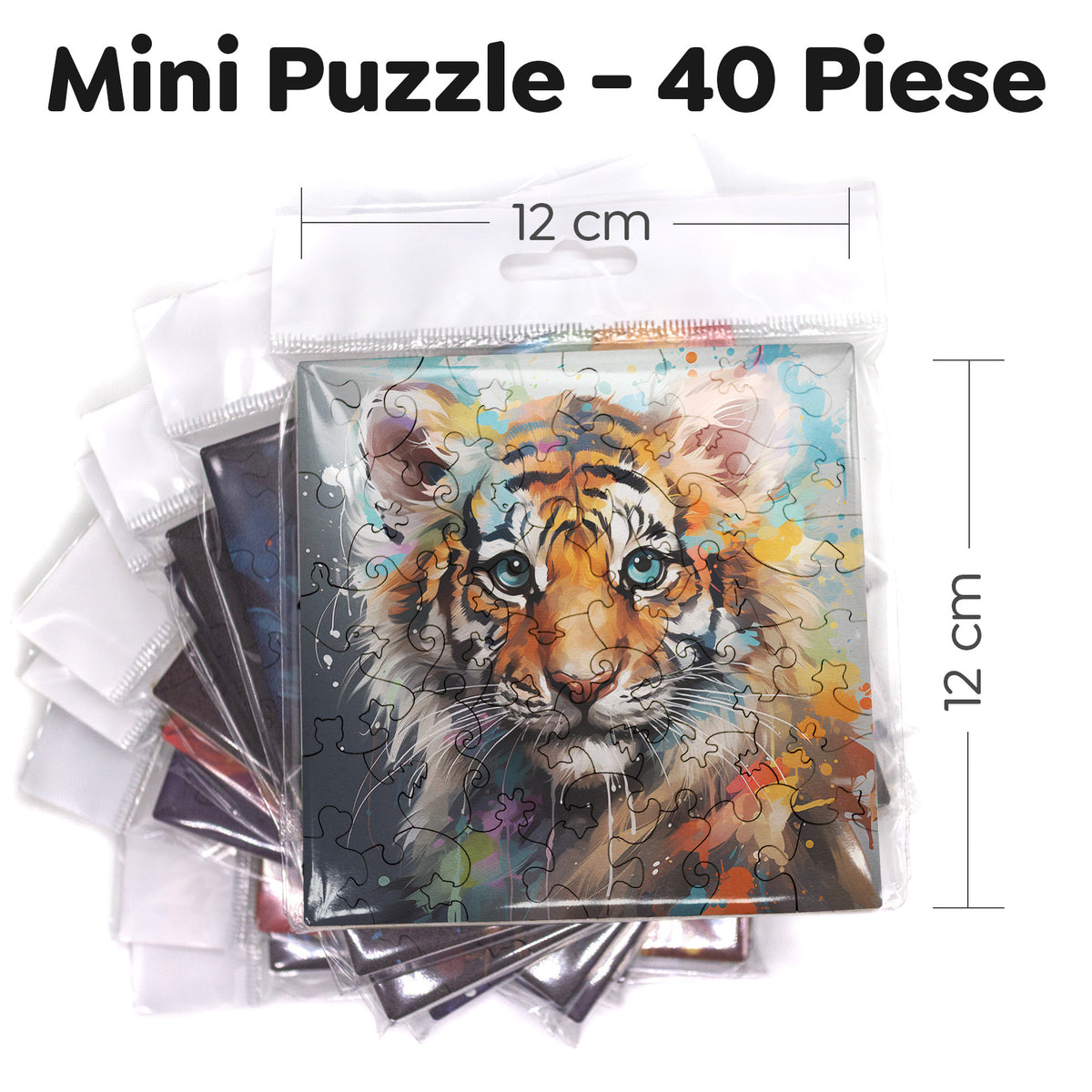 Puzzle cu Animale - Baby Tiger 7