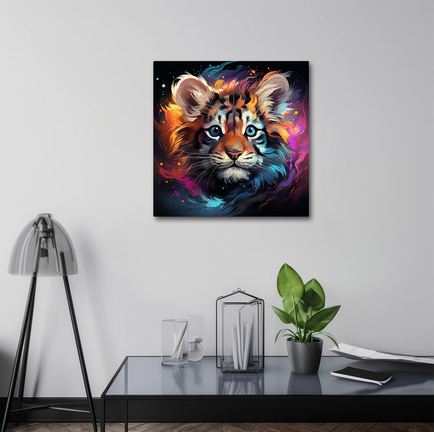 Puzzle cu Animale - Baby Tiger 8