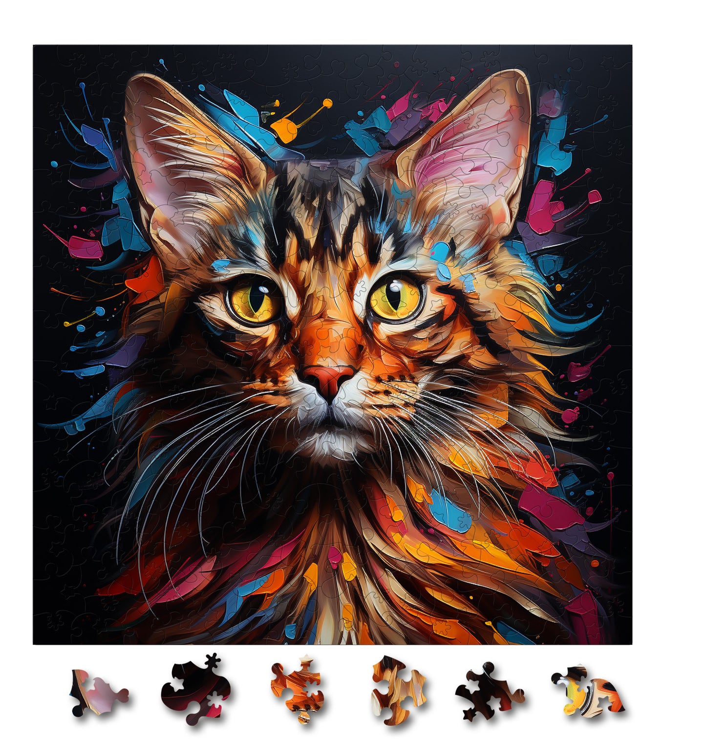 Puzzle cu Pisici - Toyger 1 - 200 piese - 30 x 30 cm