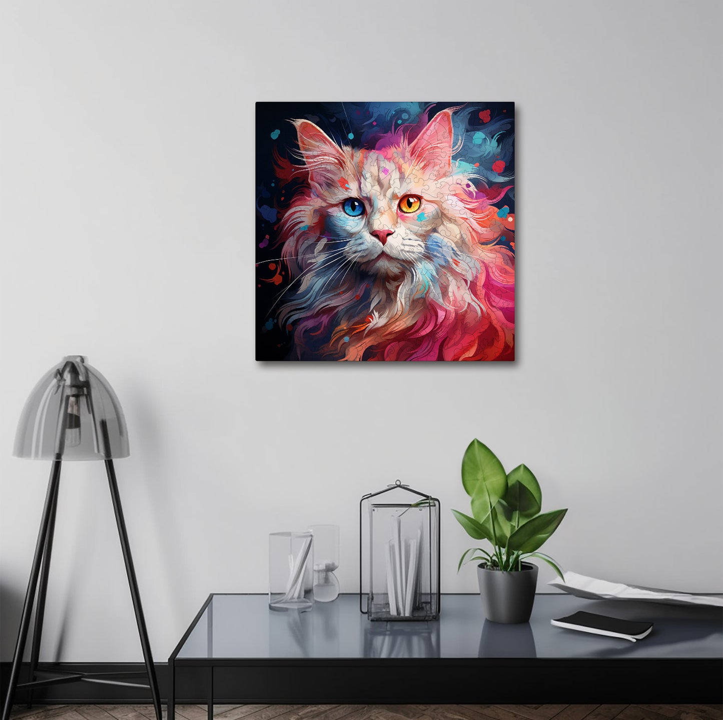 Puzzle cu Pisici - Turkish Angora 4 - 200 piese - 30 x 30 cm