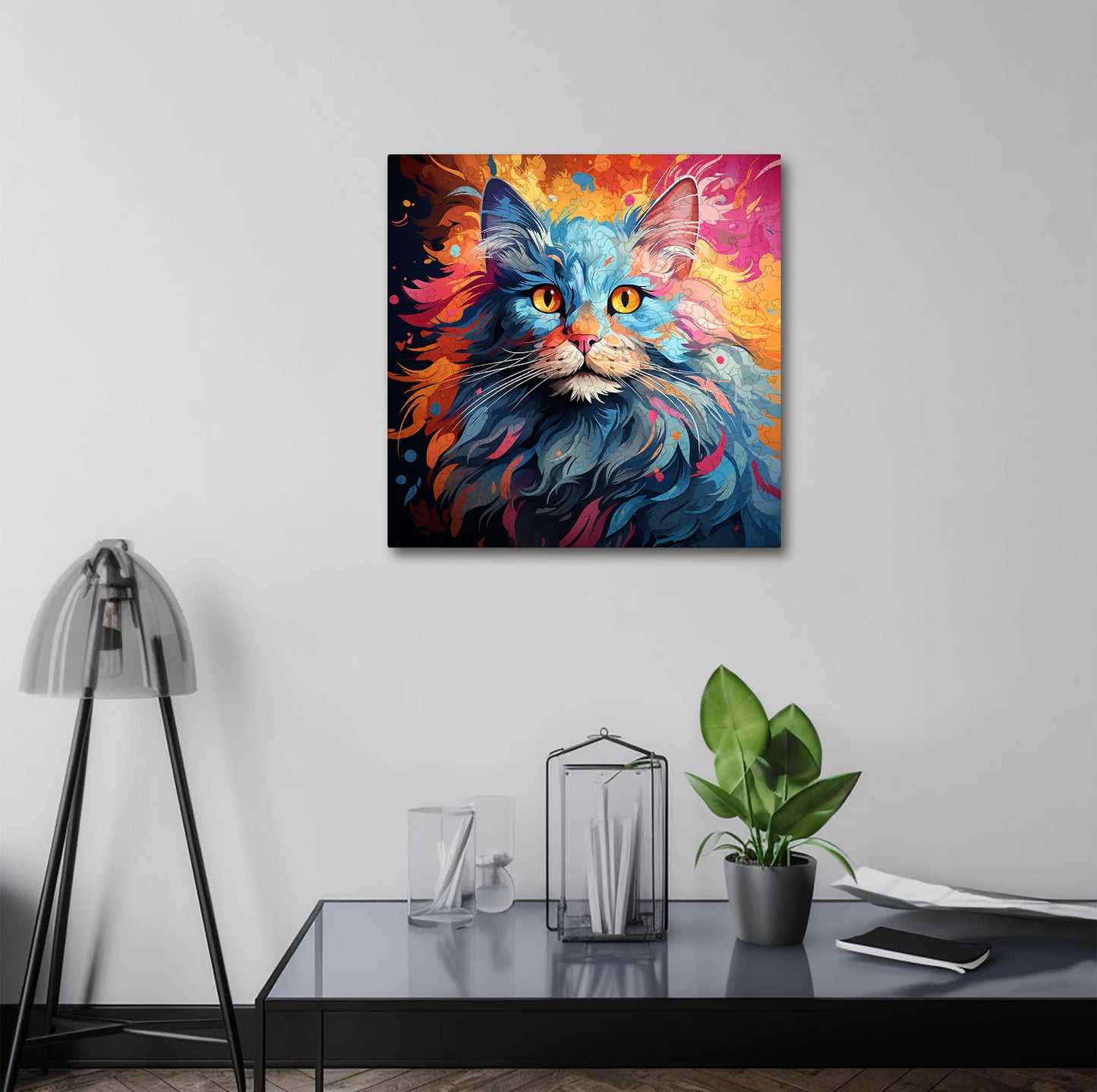Puzzle cu Pisici - Turkish Angora 5 - 200 piese - 30 x 30 cm