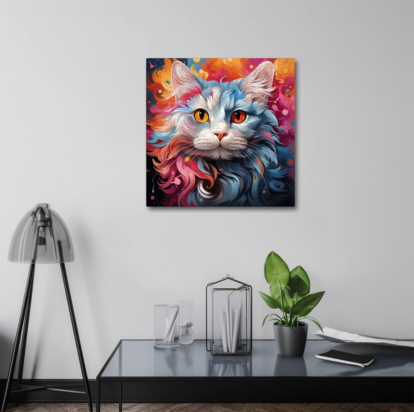 Puzzle cu Pisici - Turkish Angora 6 - 200 piese - 30 x 30 cm