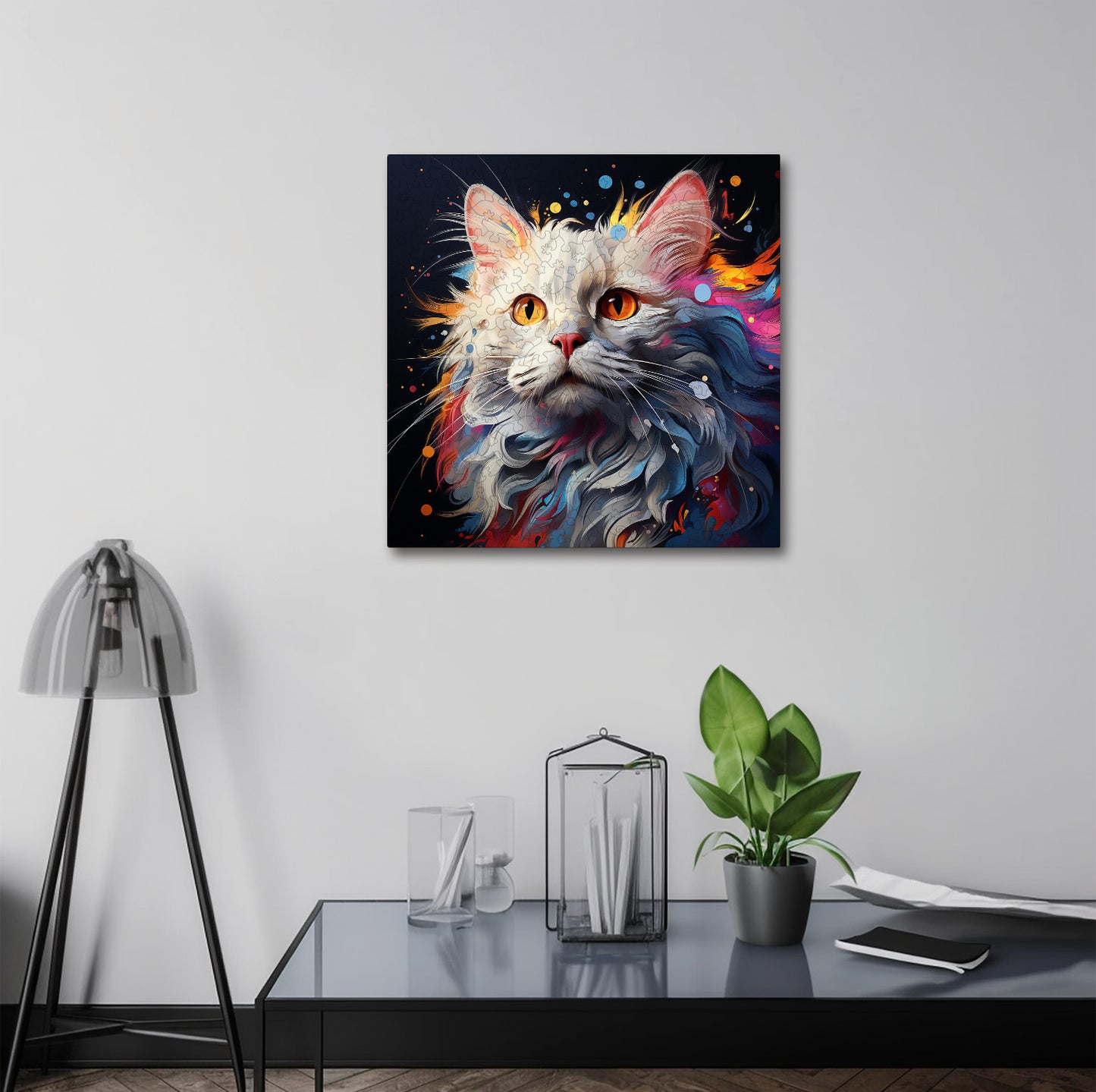 Puzzle cu Pisici - Turkish Angora 7 - 200 piese - 30 x 30 cm