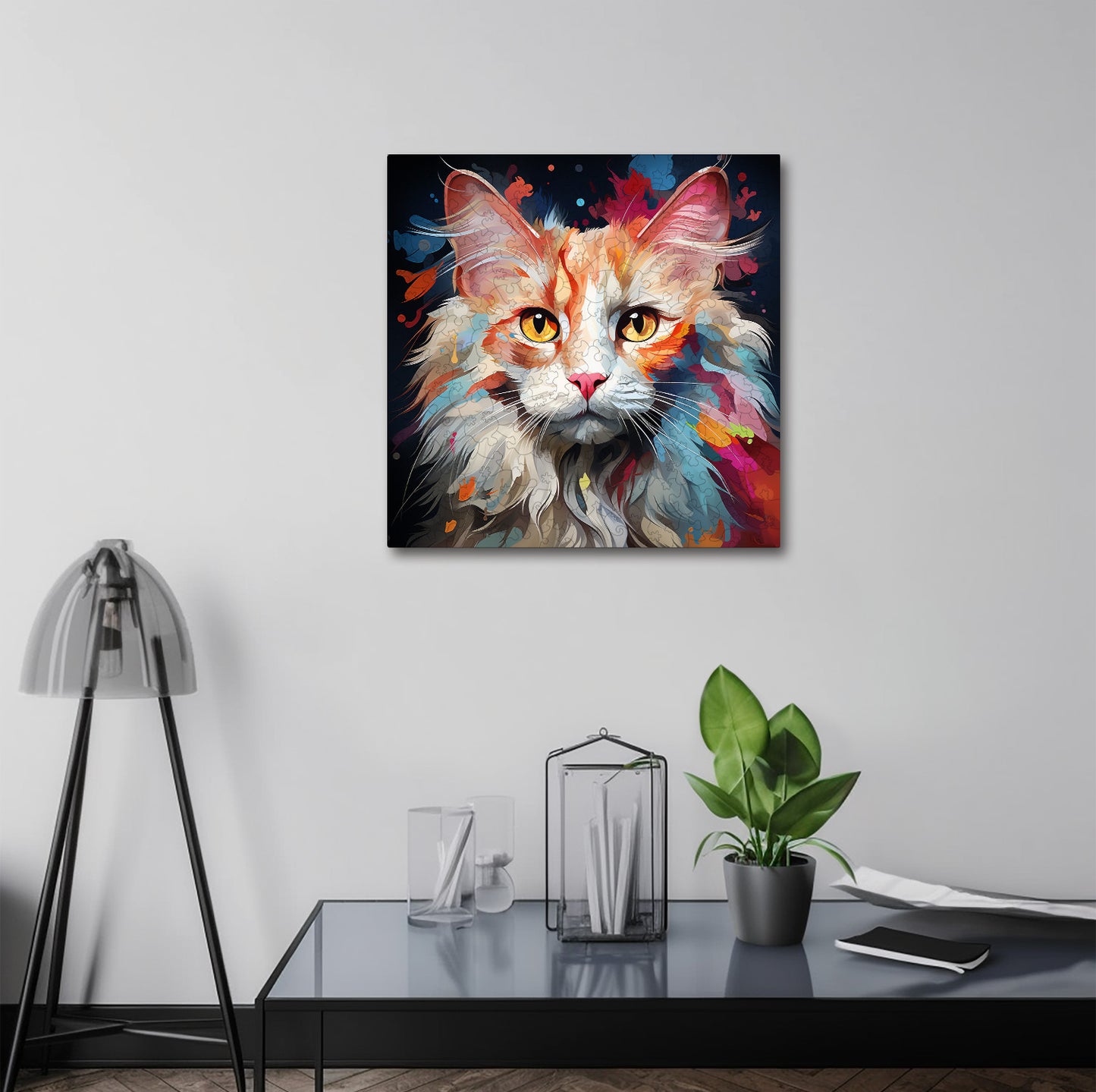 Puzzle cu Pisici - Turkish Angora 8 - 200 piese - 30 x 30 cm