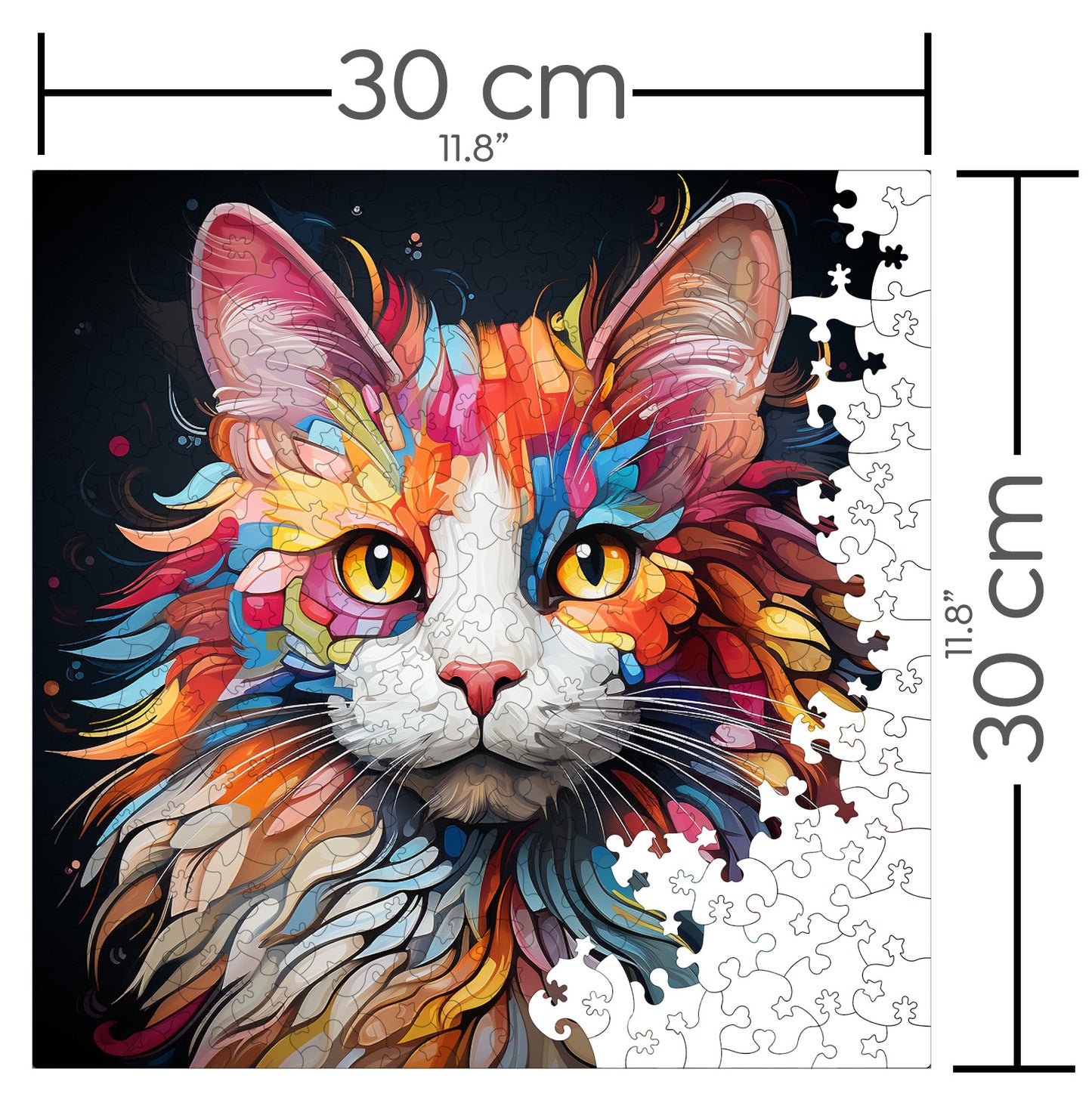 Puzzle cu Pisici - Turkish Van 2 - 200 piese - 30 x 30 cm