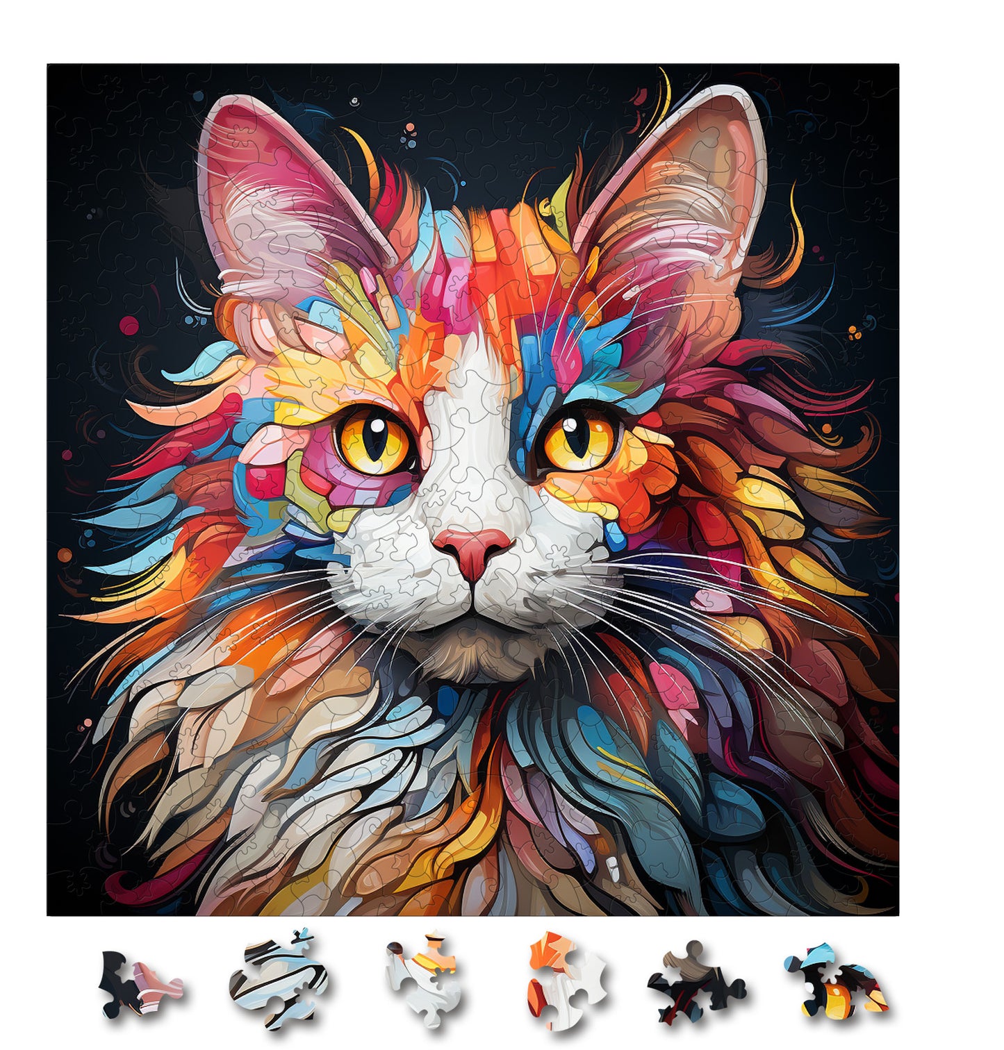 Puzzle cu Pisici - Turkish Van 2 - 200 piese - 30 x 30 cm