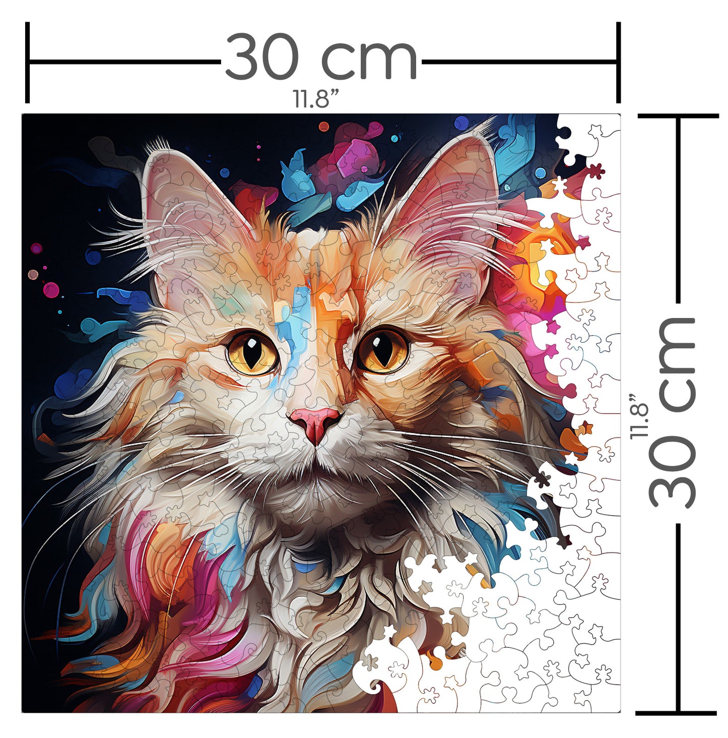 Puzzle cu Pisici - Turkish Van 3 - 200 piese - 30 x 30 cm