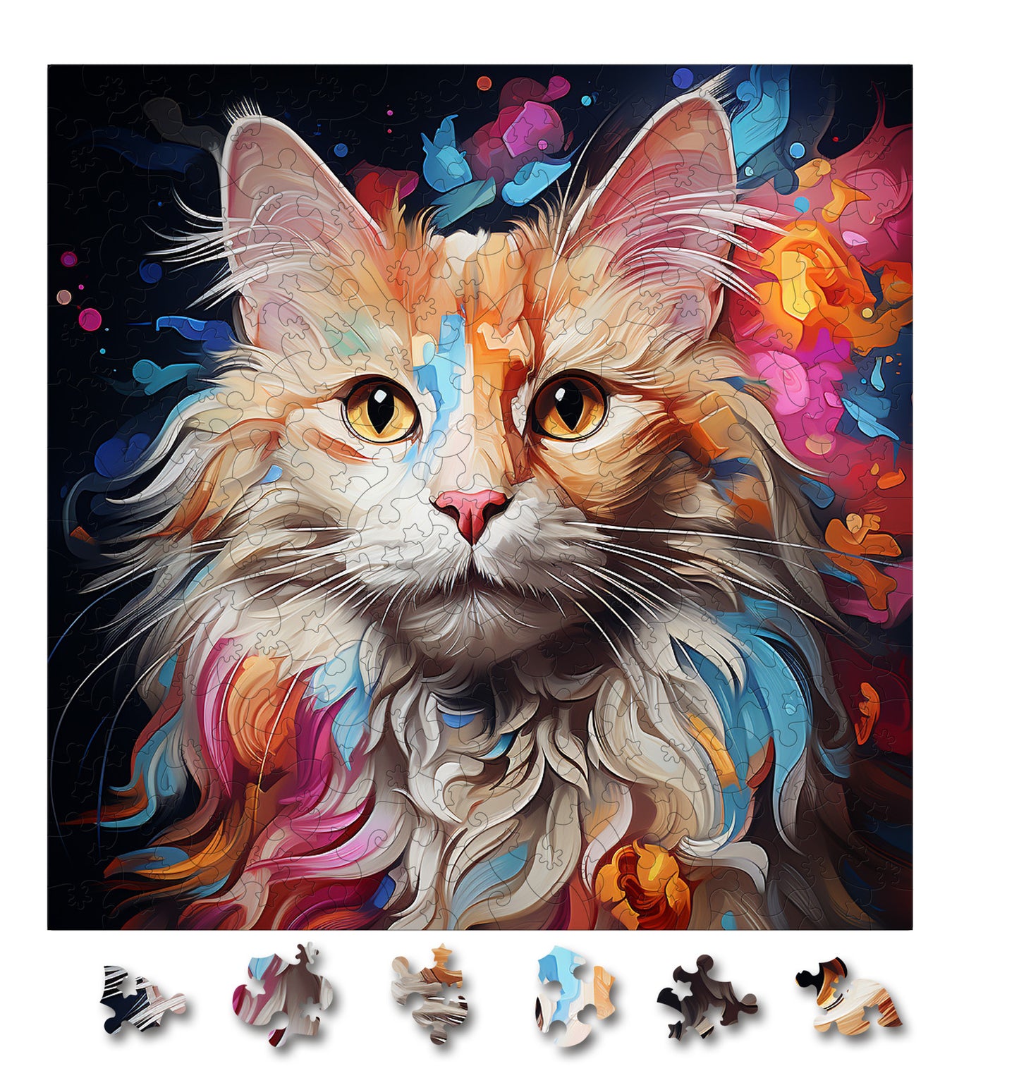 Puzzle cu Pisici - Turkish Van 3 - 200 piese - 30 x 30 cm