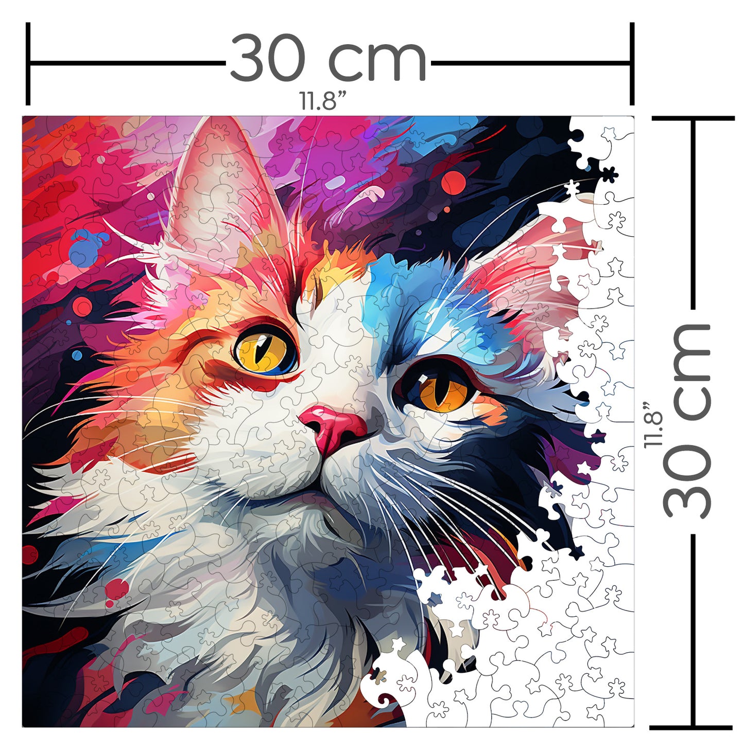 Puzzle cu Pisici - Turkish Van 4 - 200 piese - 30 x 30 cm