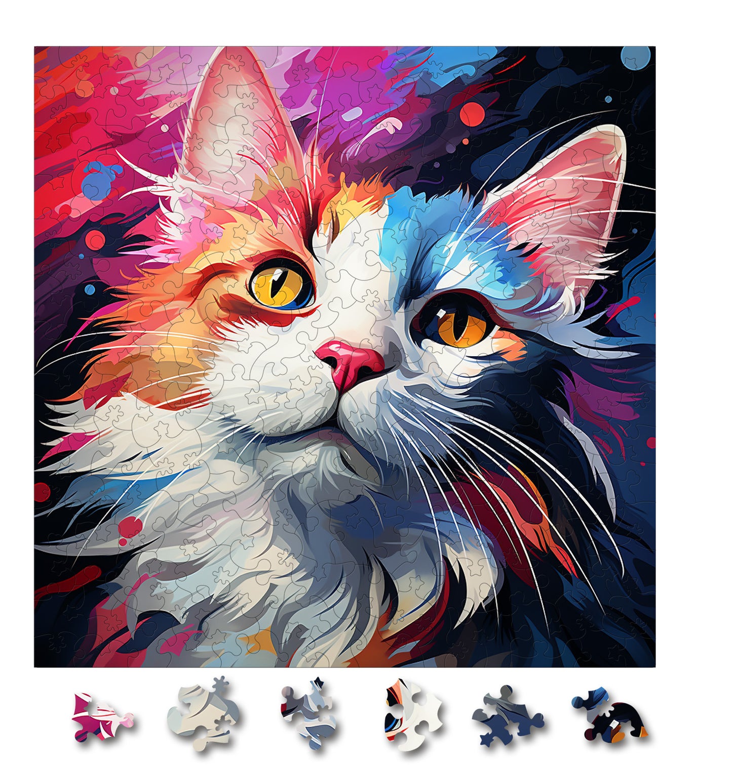 Puzzle cu Pisici - Turkish Van 4 - 200 piese - 30 x 30 cm