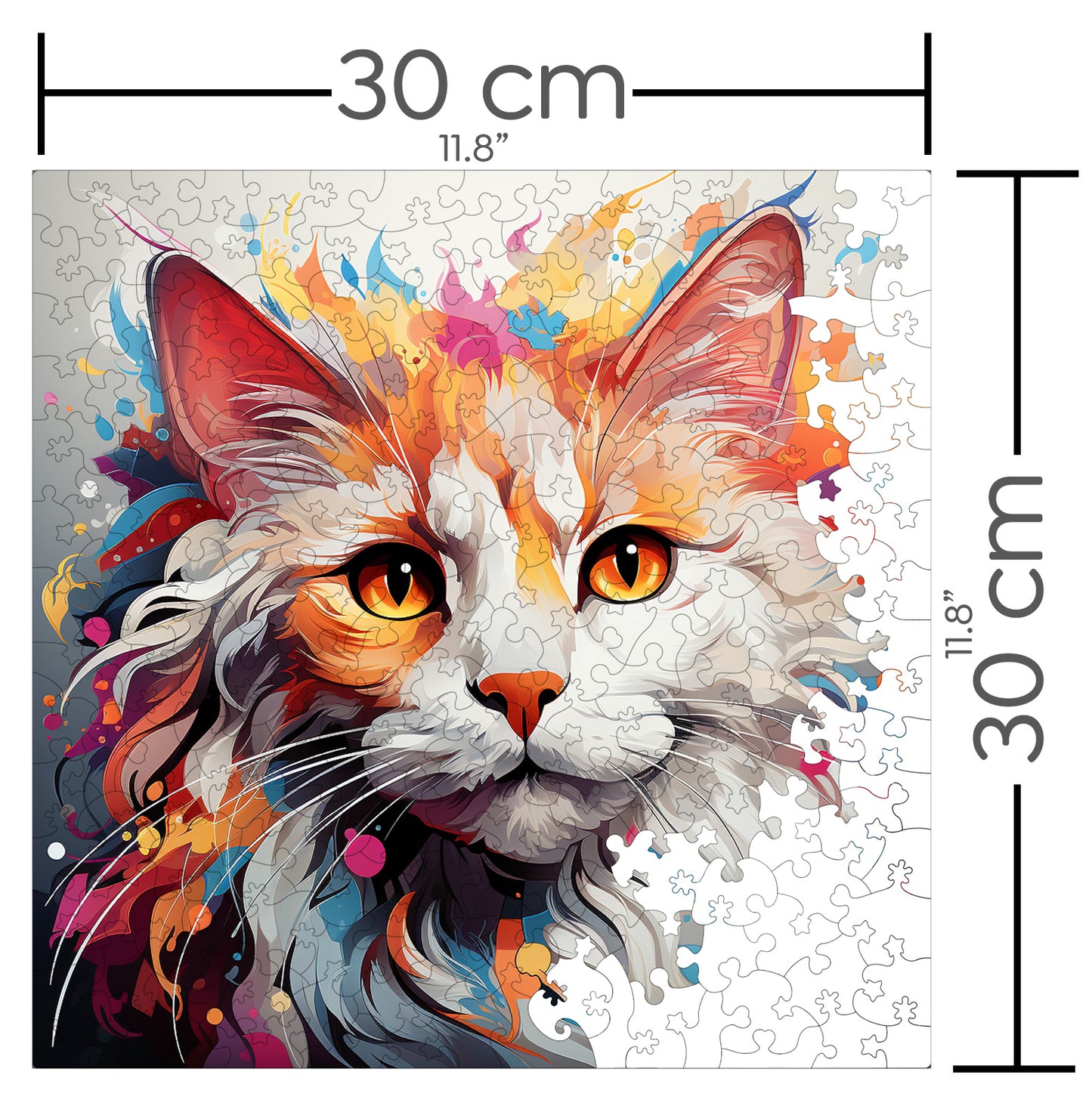 Puzzle cu Pisici - Turkish Van 5 - 200 piese - 30 x 30 cm