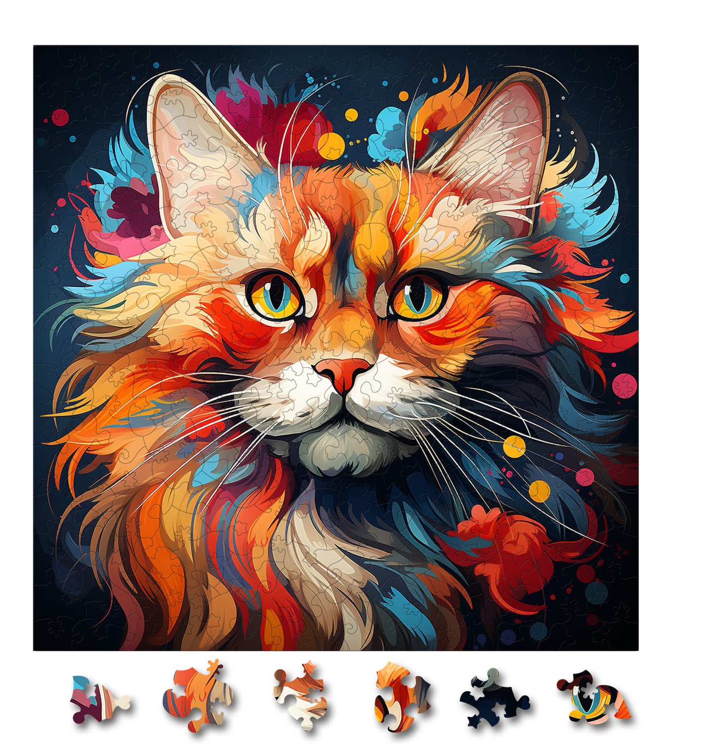 Puzzle cu Pisici - Ukrainian Levkoy 6