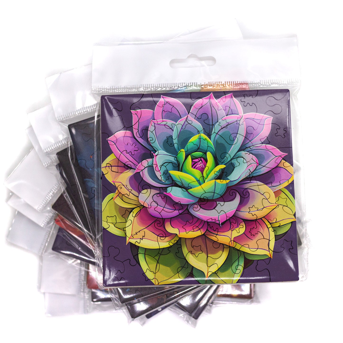 Puzzle cu Flori - Succulent 1