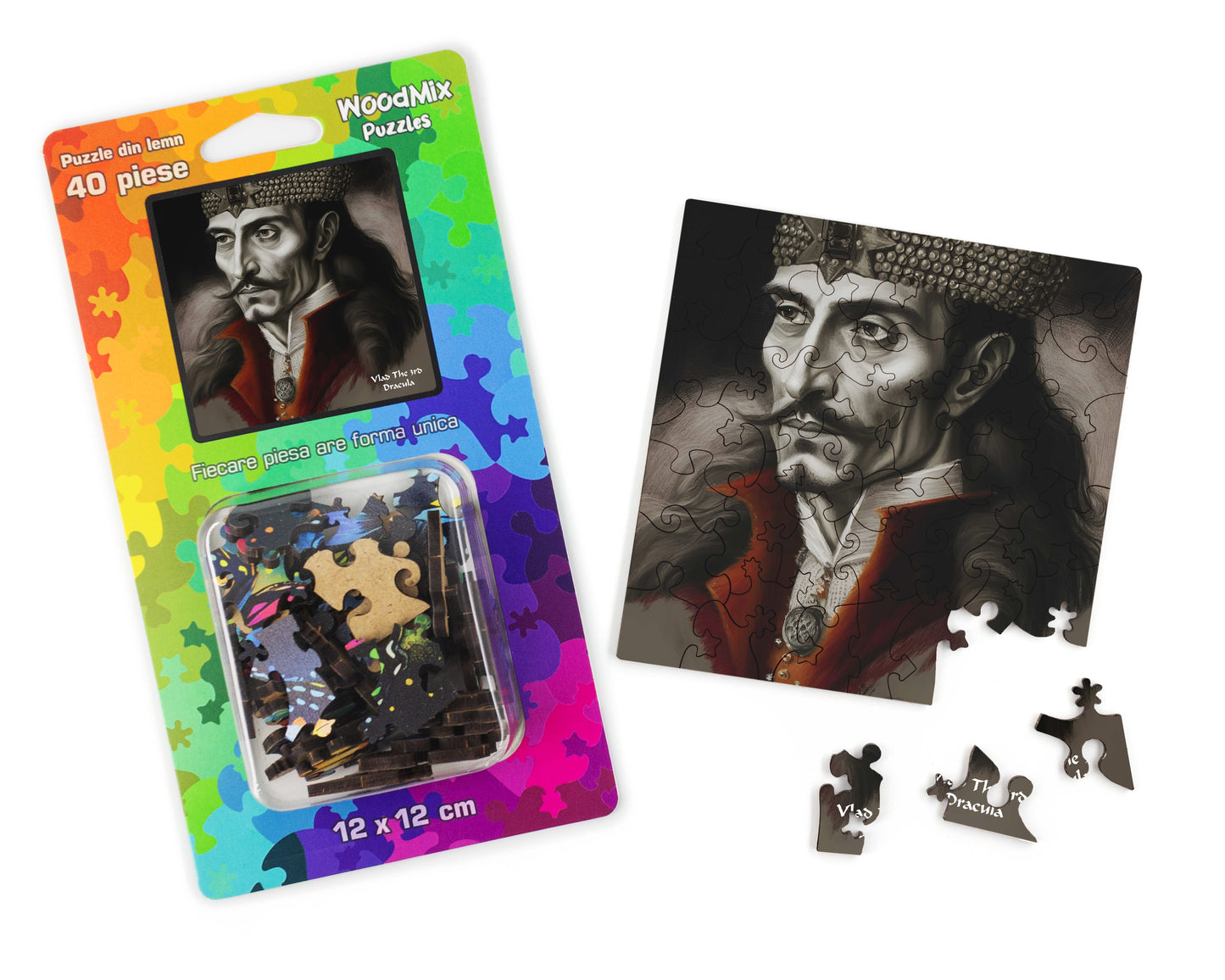 Puzzle din Lemn - Vlad Dracula