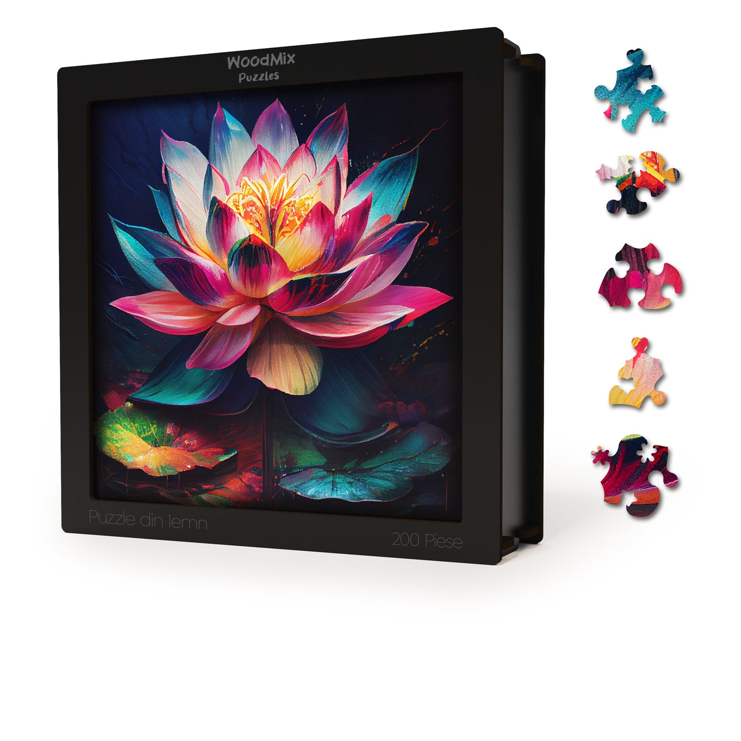 puzzle din lemn, nufar