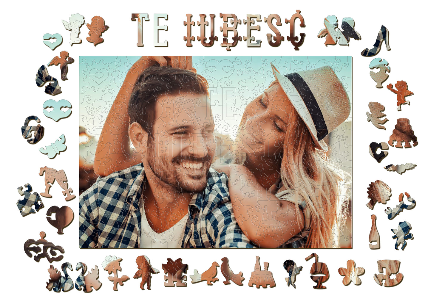 Puzzle Personalizat "Te Iubesc"