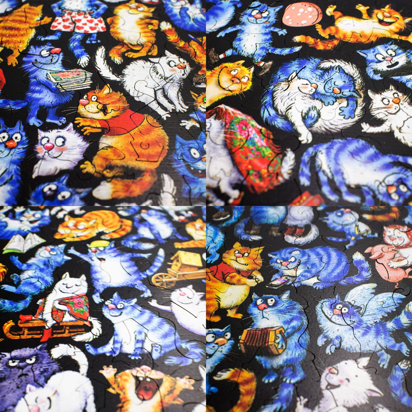 9 Vieti Pline Puzzle cu Pisici - 240 Piese