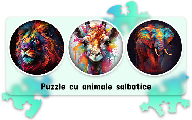 Puzzle cu Animale Salbatice