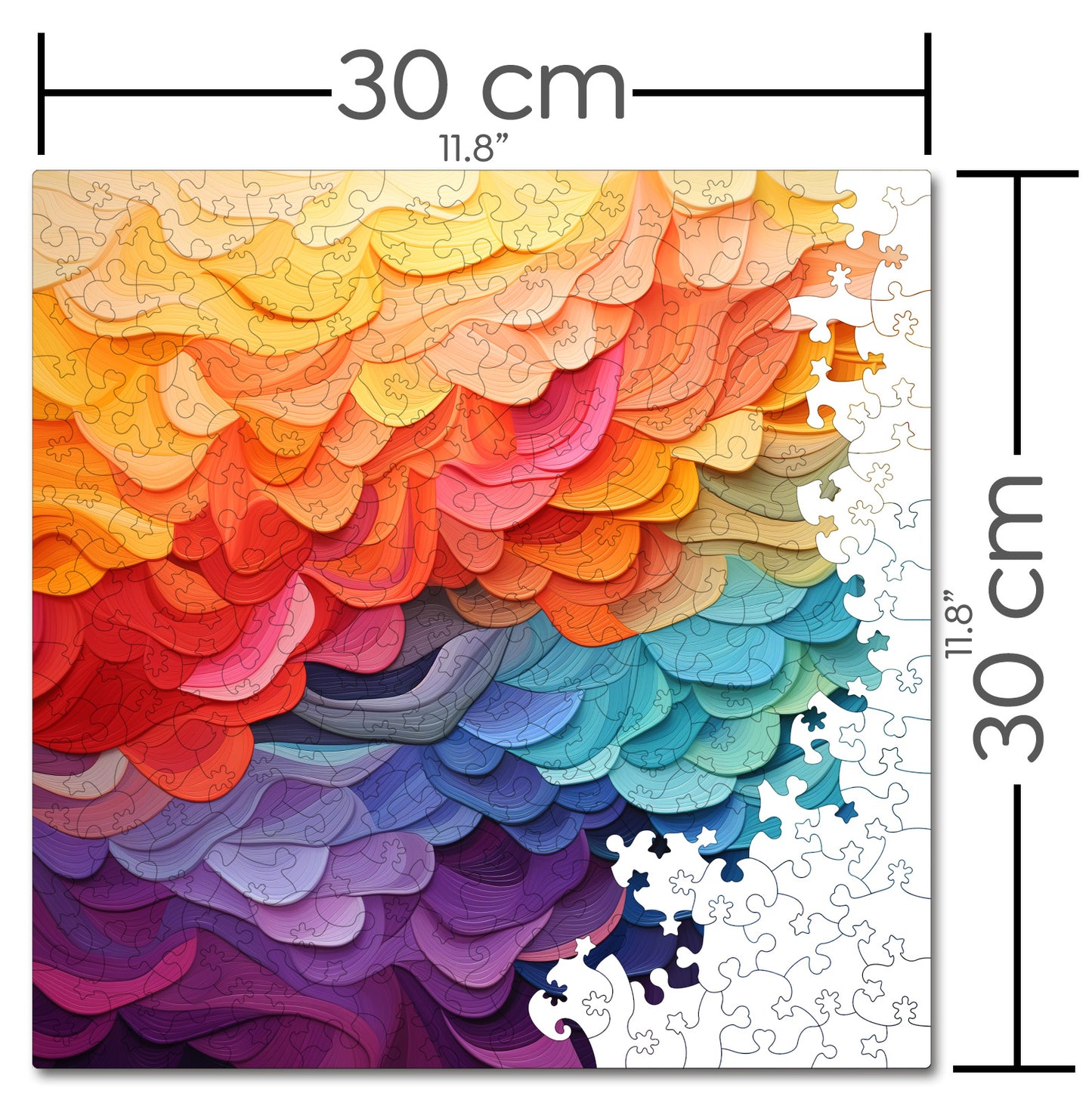 Puzzle Gradient - Colorwave Quest - 200 piese - 30 x 30 cm