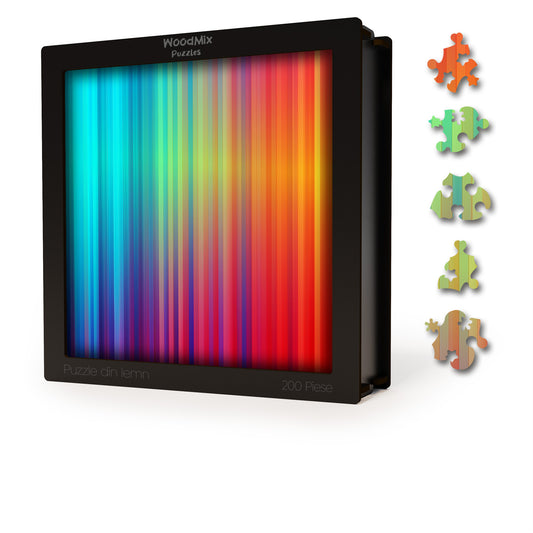 Puzzle Gradient - Chromatic Symphony - 200 piese - 30 x 30 cm