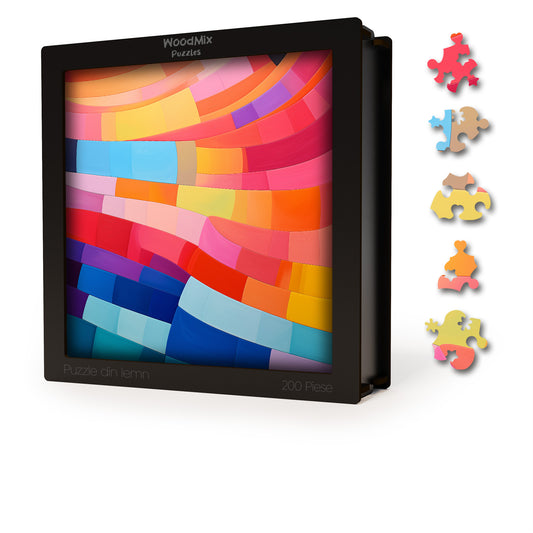 Puzzle Gradient - Prismatic Passage - 200 piese - 30 x 30 cm